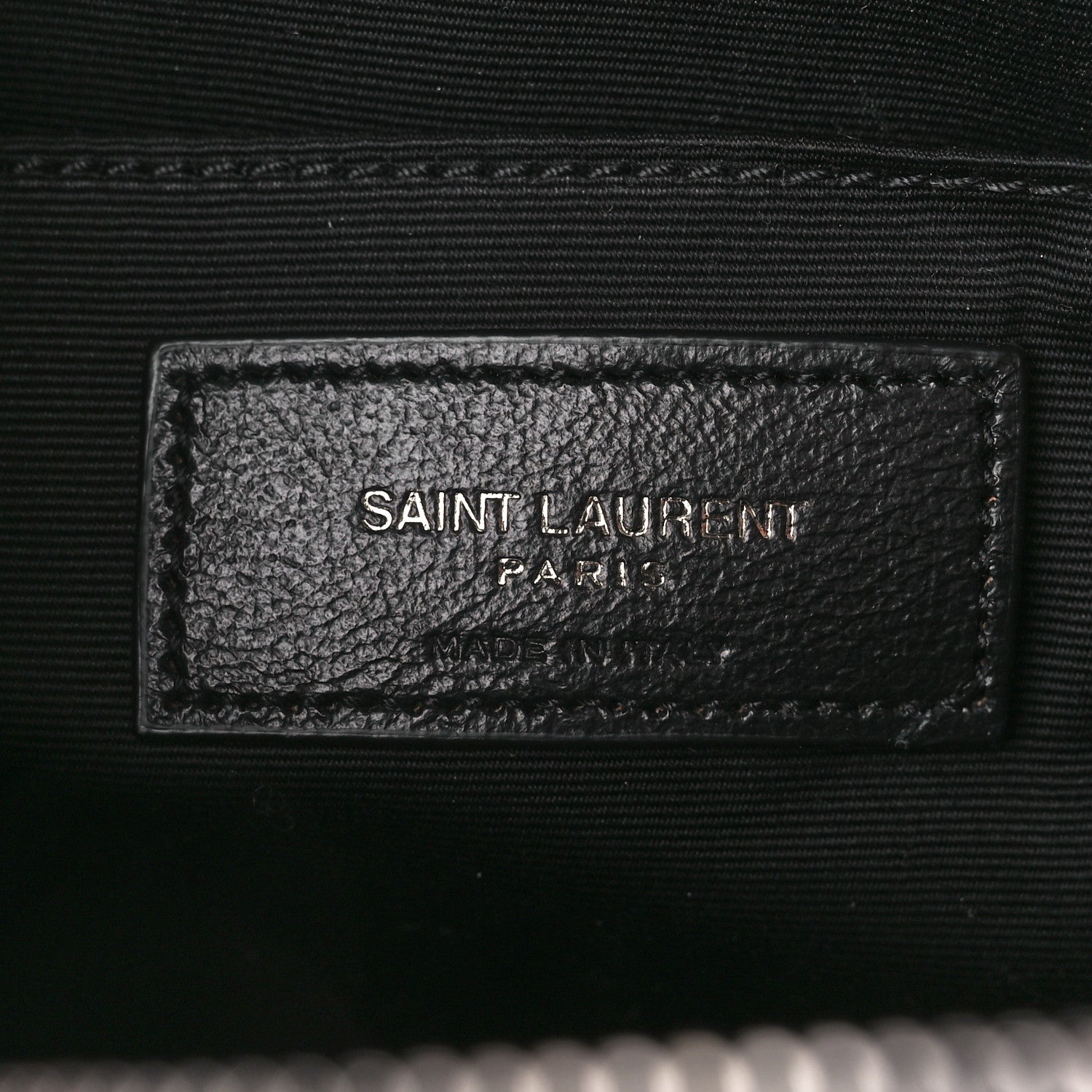 Saint Laurent Calfskin Matelasse Monogram Lou Camera Bag Black 6 of 10