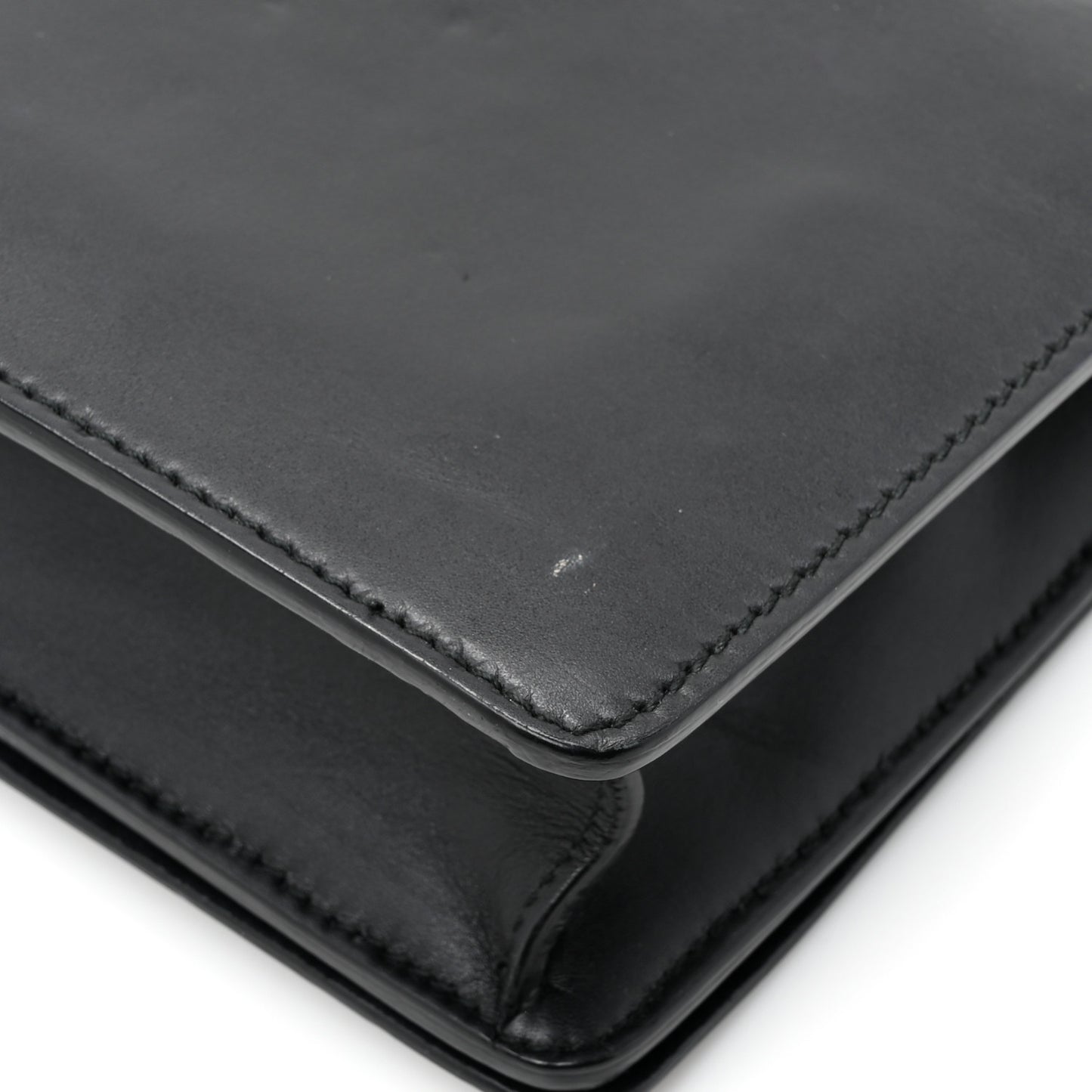Calfskin J'Adior Chain Flap Bag Black