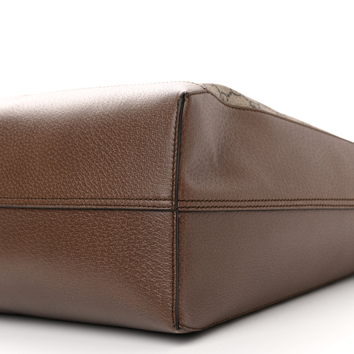 GG Supreme Monogram Web Ophidia Tote Brown