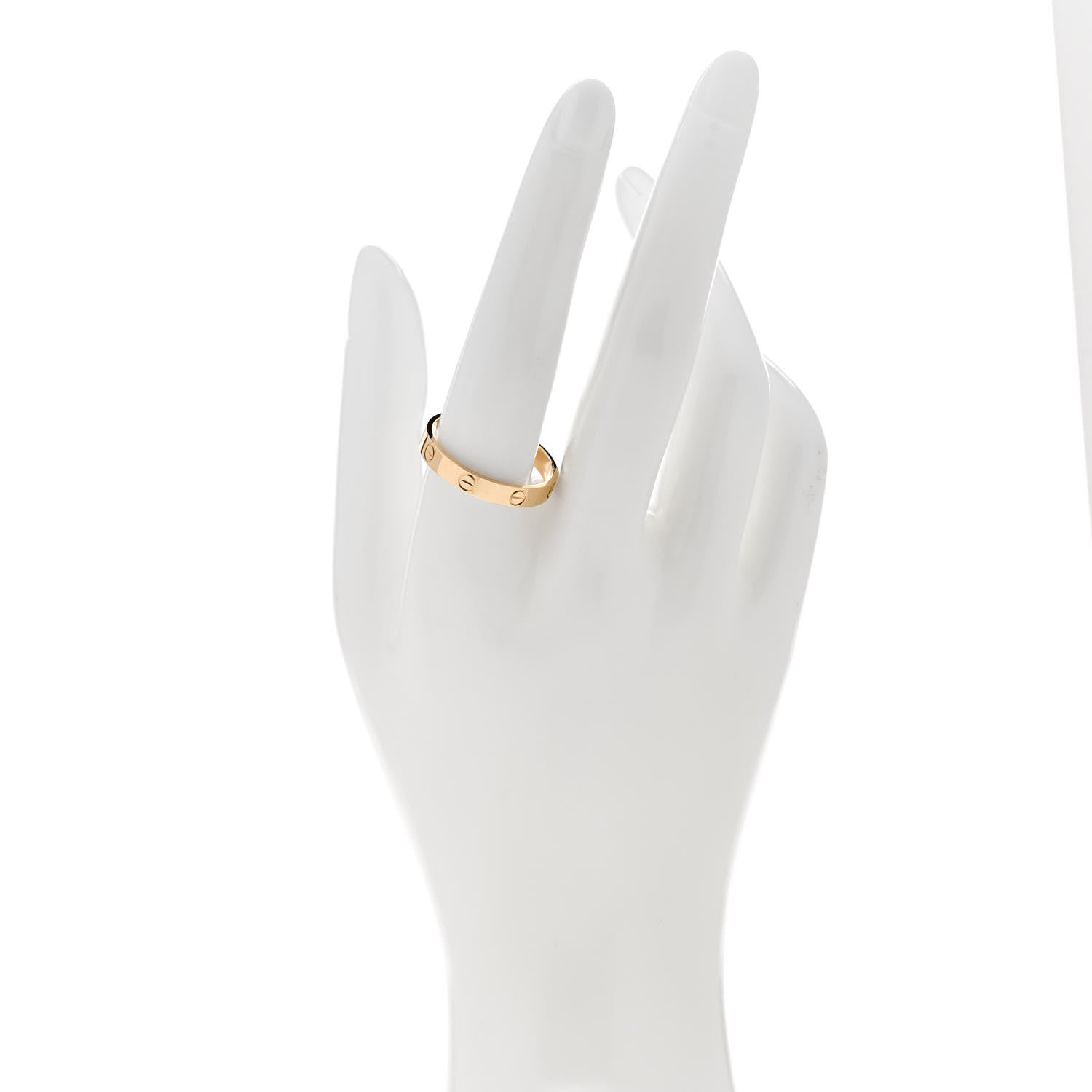 Cartier 18K Yellow Gold 3.5mm LOVE Wedding Band Ring 63 10.25 2 of 5