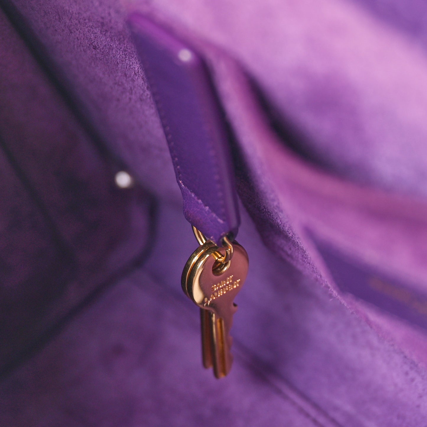 Calfskin Small Sac De Jour Purple