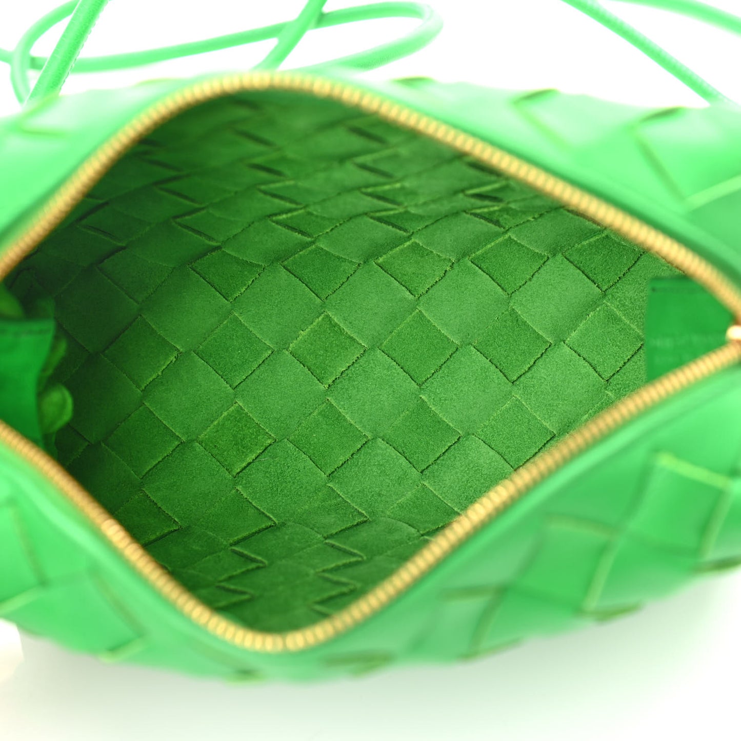 Nappa Intrecciato Mini Loop Camera Bag Parakeet