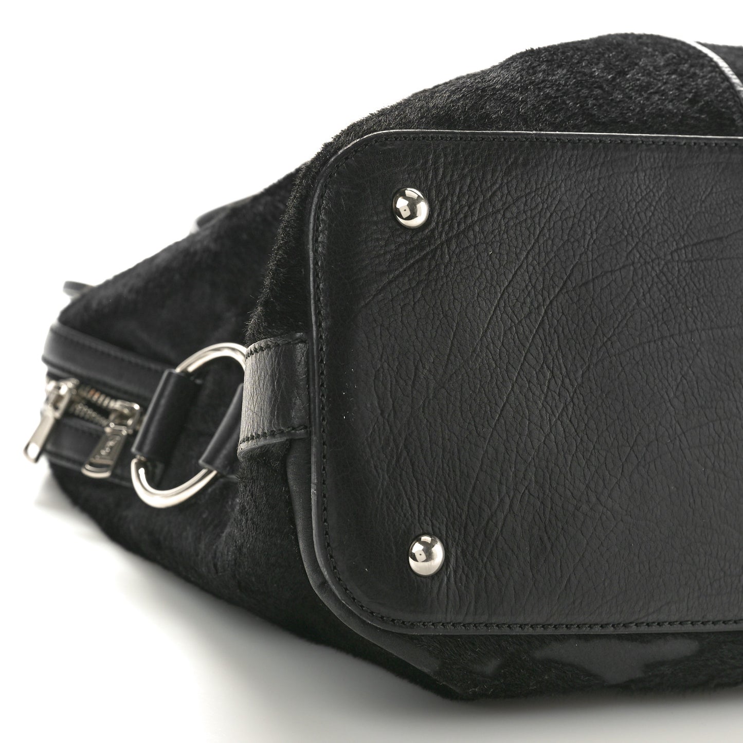 Calf Hair Large Muse Black