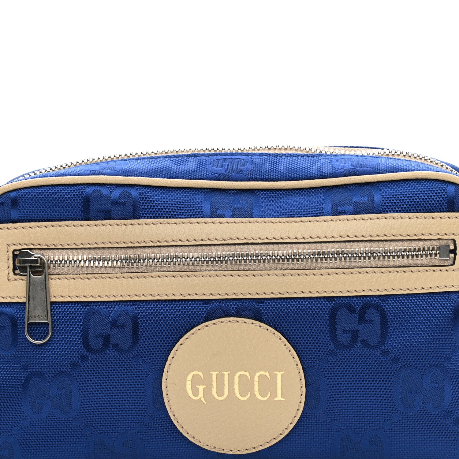 Gucci Econyl Nylon Monogram Off The Grid Belt Bag 95 38 Orient Blue New Plaster 8 of 8