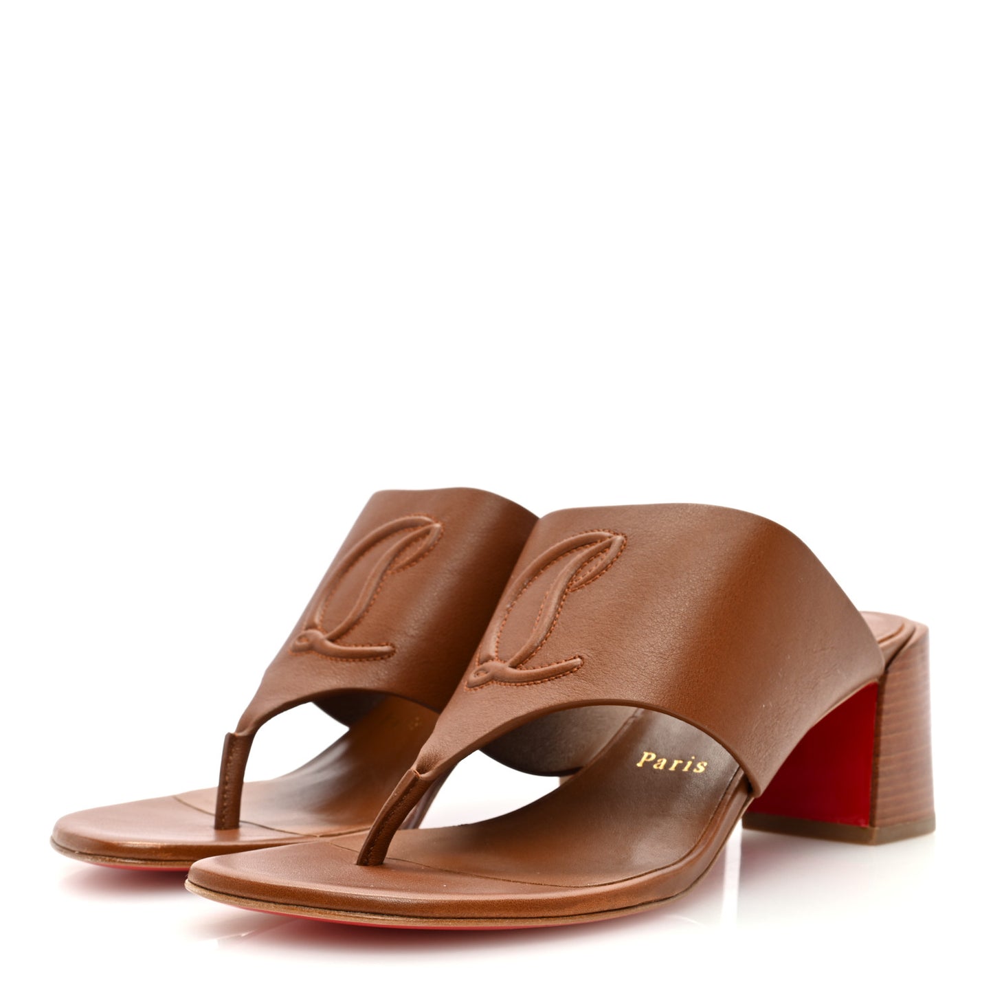 Calfskin CL Tongamule 55 Mule 37 Black