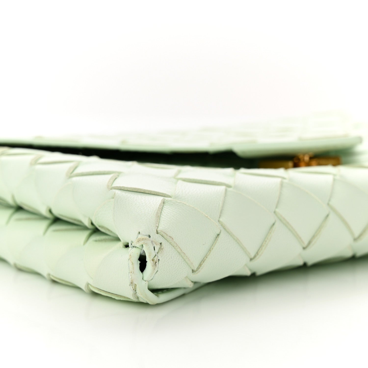 Bottega Veneta Nappa Intrecciato Envelope Pouch Glacier 8 of 11