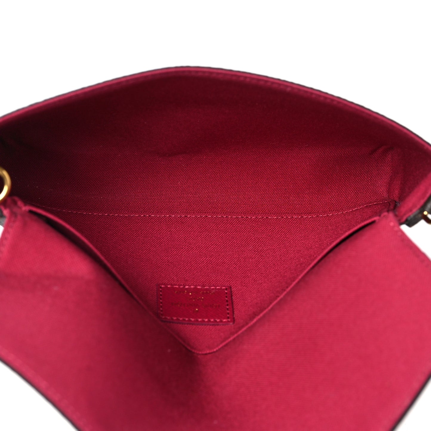 Monogram Pochette Felicie Chain Wallet Fuchsia
