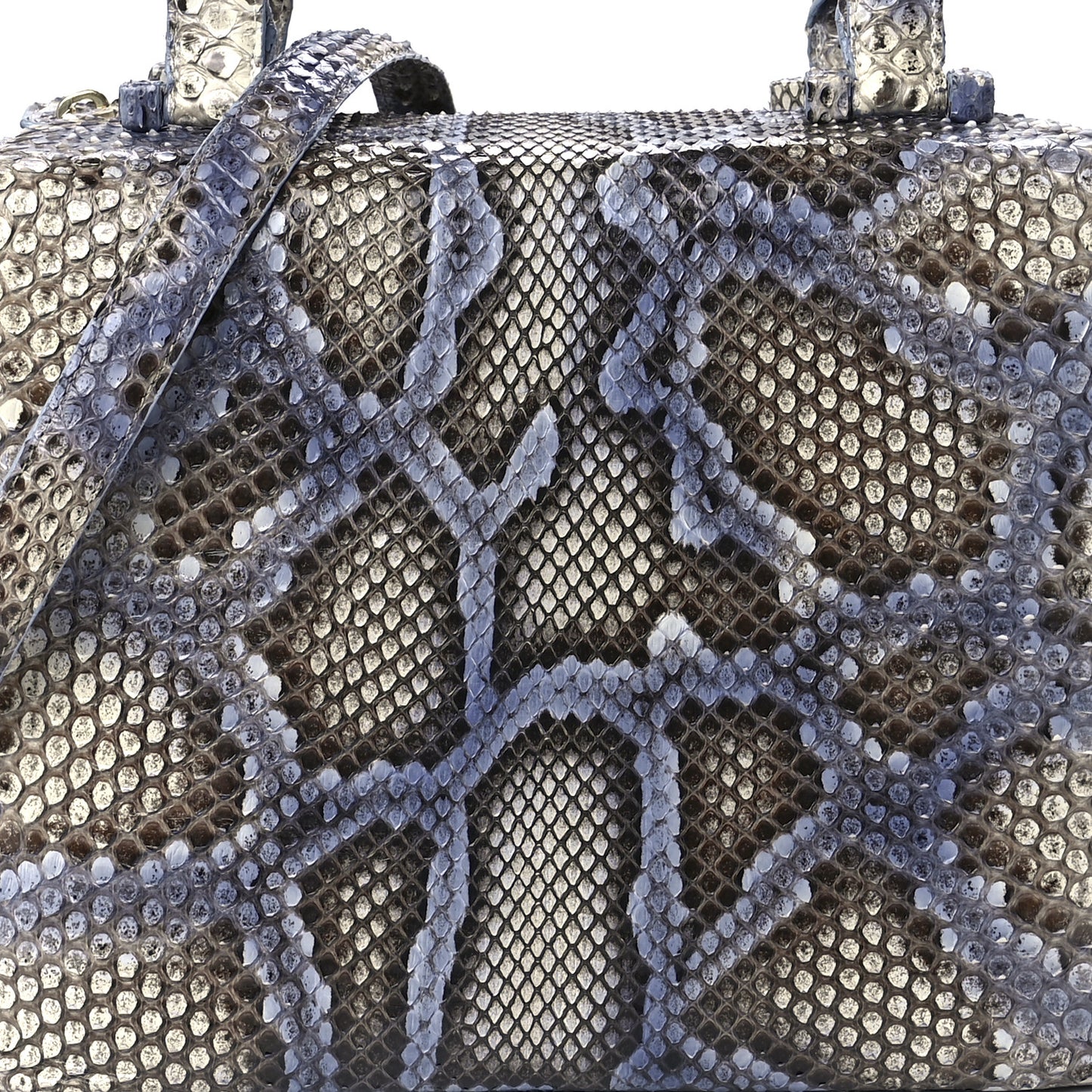 Snakeskin Bag Blue Multicolor