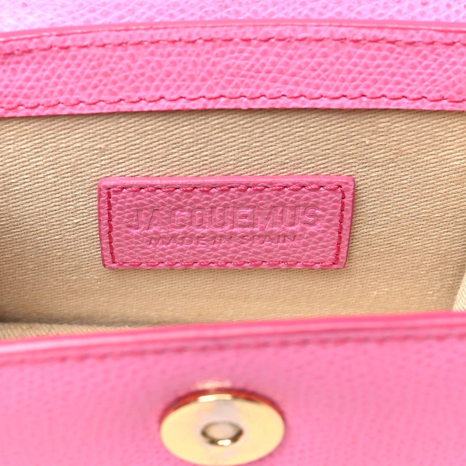 Jacquemus Grained Calfskin Le Chiquito Pink 6 of 10