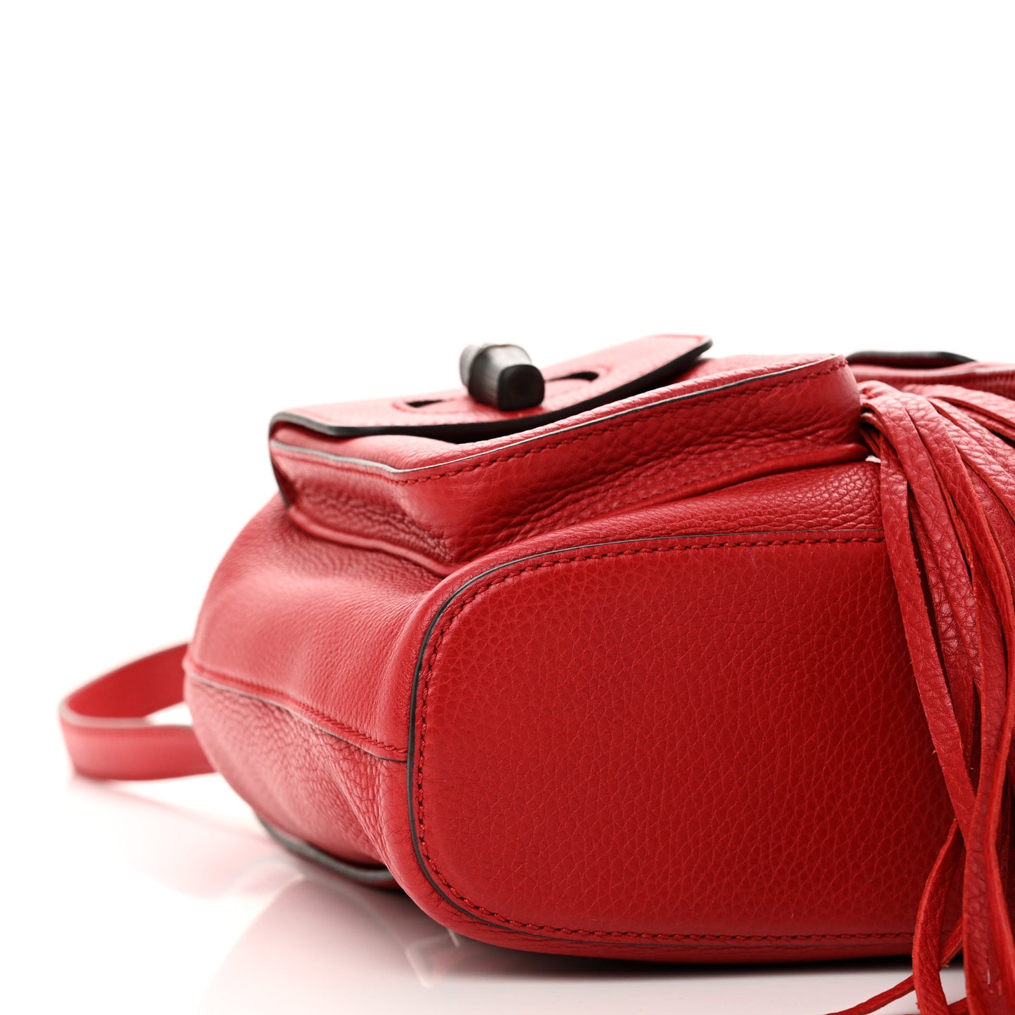 Cellarius Calfskin Medium Bamboo Backpack Hibiscus Red
