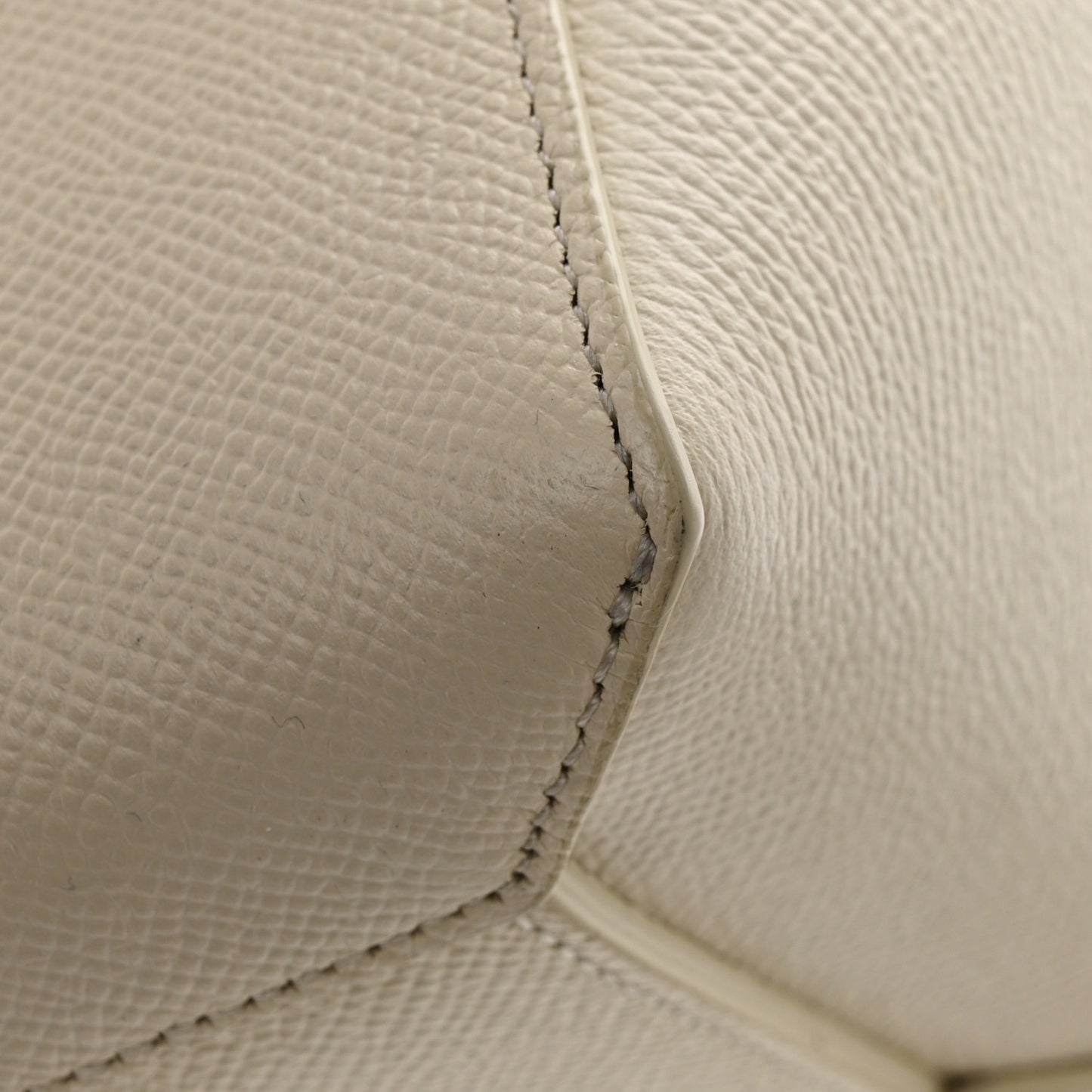 Grained Calfskin Nano Belt Bag Chalk