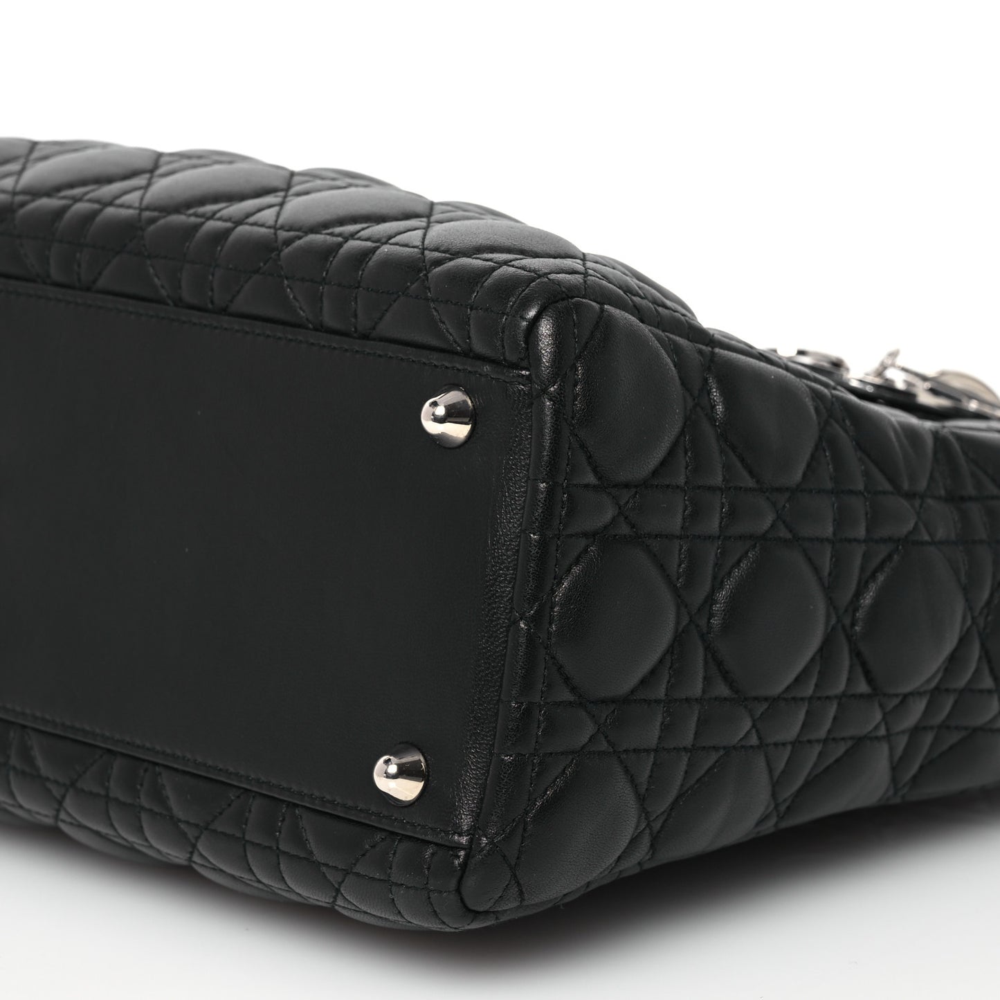 Lambskin Cannage Large Lady Dior Black