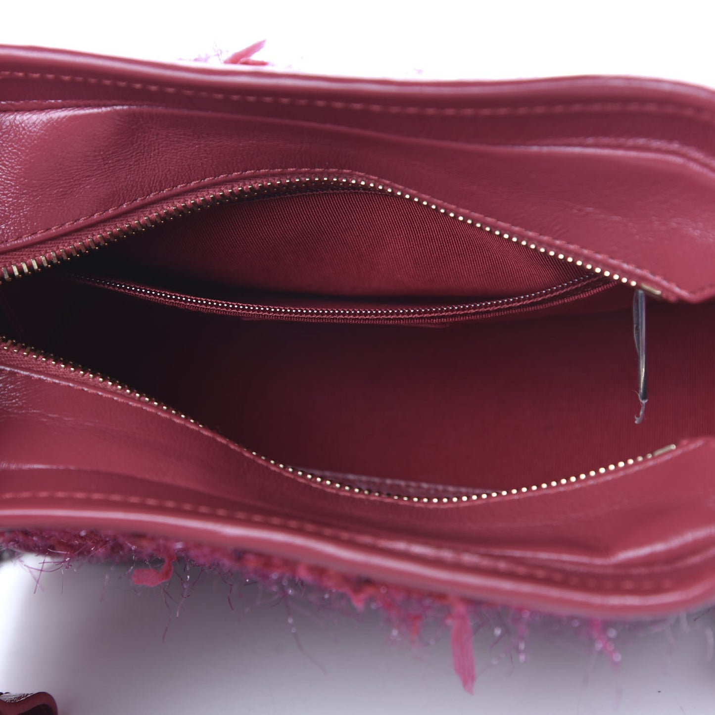 Tweed Calfskin Small Gabrielle Hobo Pink