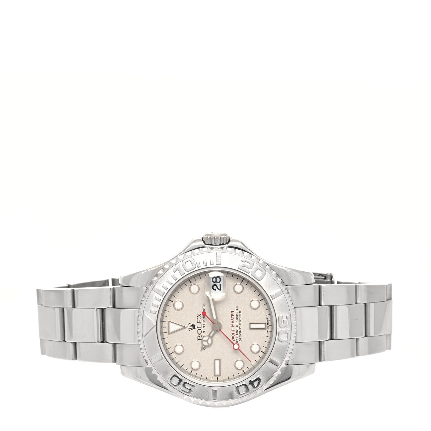 Stainless Steel Platinum 35mm Yacht-Master Watch Silver 168622