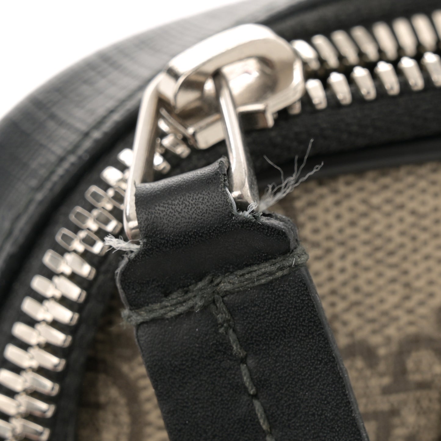 GG Supreme Monogram Web Belt Bag Black