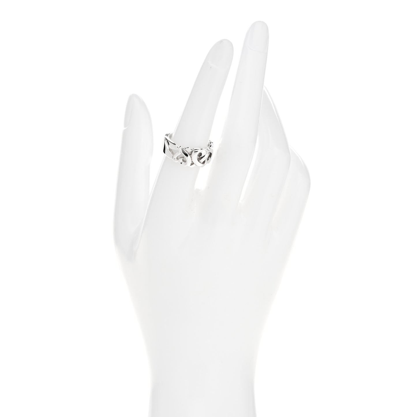 Sterling Silver Paloma Picasso Loving Heart Band Ring 53 6.5