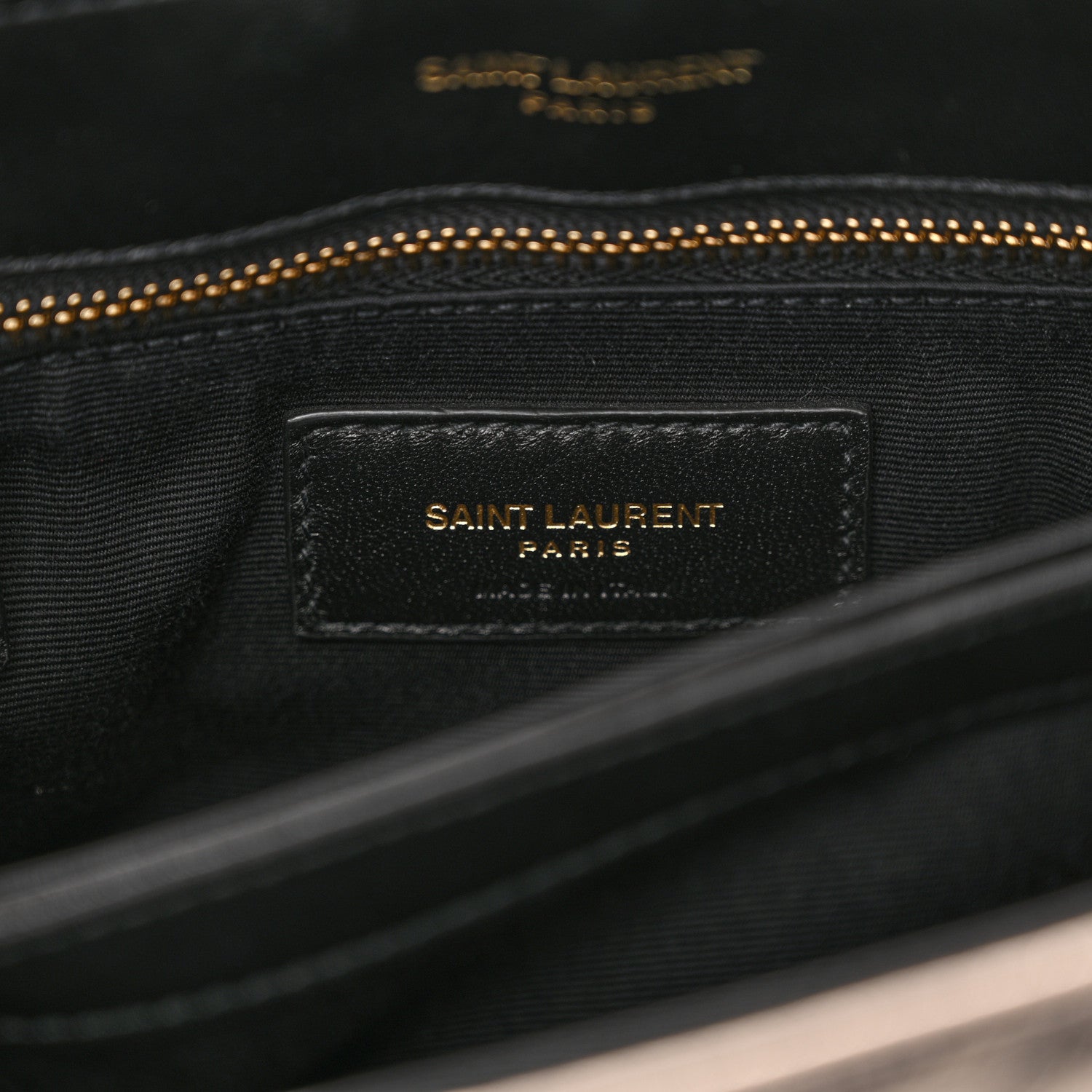 Saint Laurent Metallic Calfskin Y Quilted Monogram Toy Loulou Crossbody Bag Piombo 6 of 12