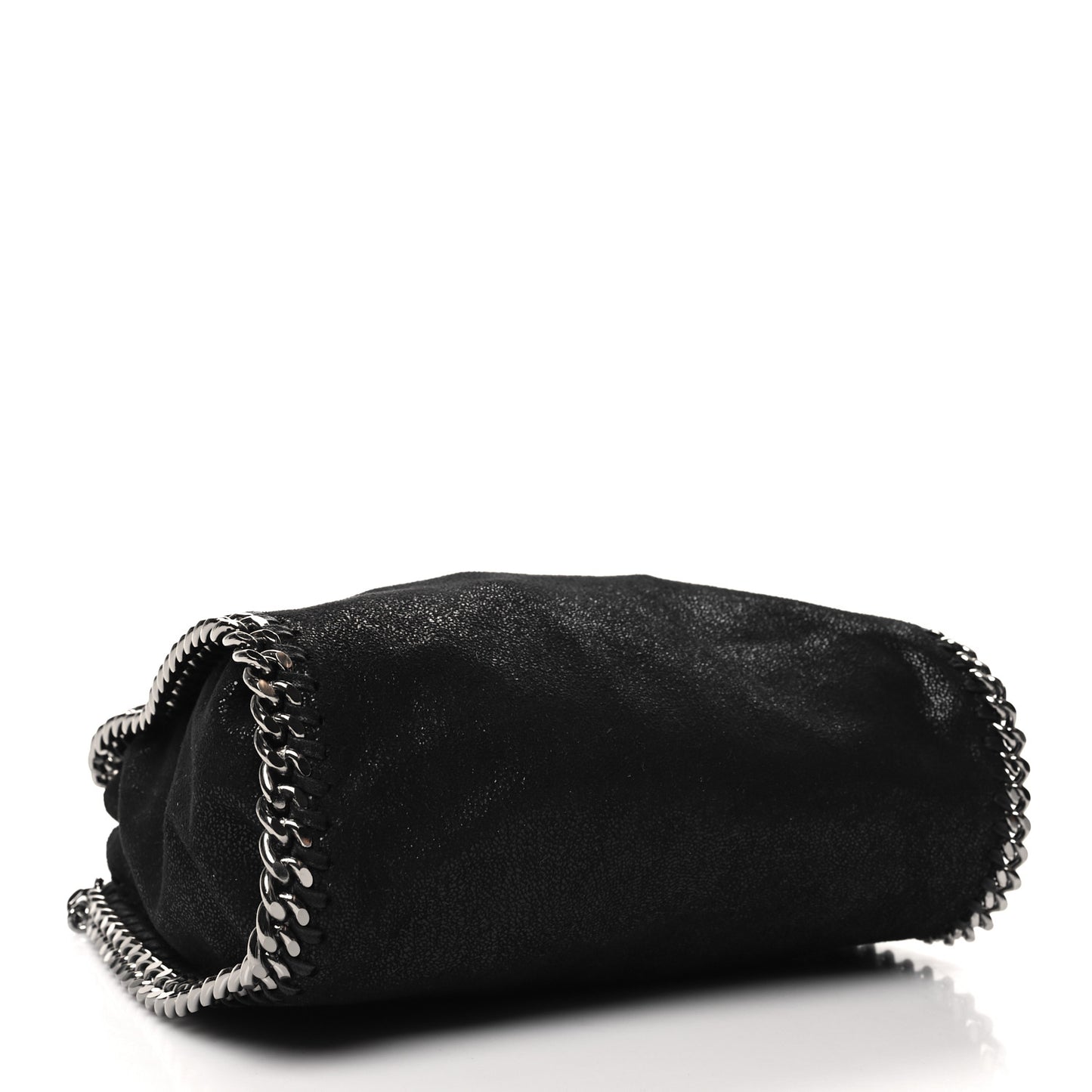 Shaggy Deer Mini Falabella Fold Over Tote Black