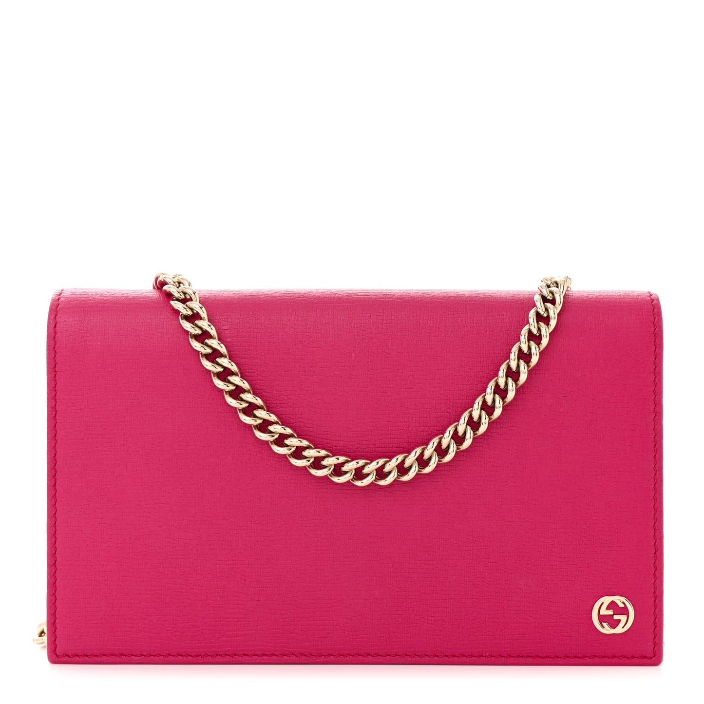 Textured Calfskin Medium Betty Chain Wallet Blossom