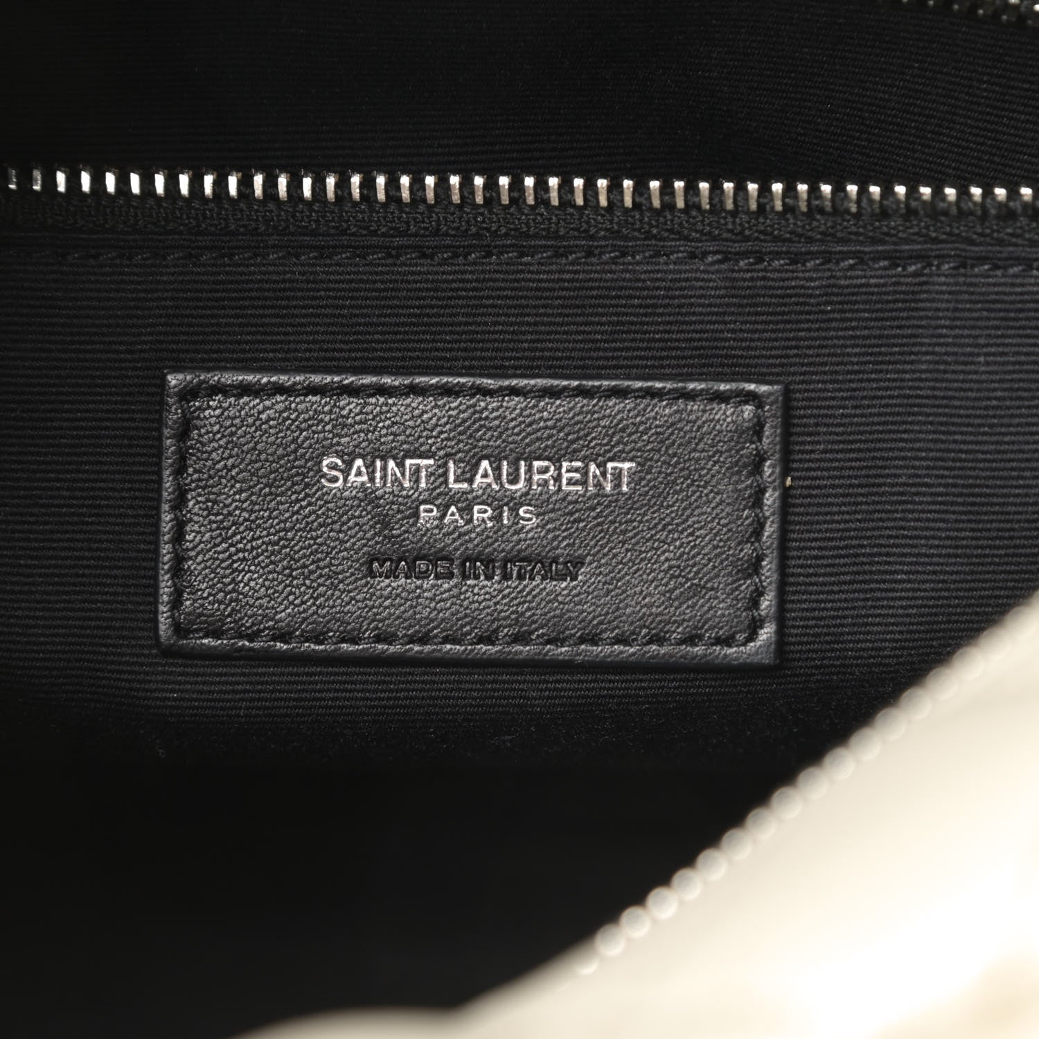 Saint Laurent Calfskin Y Quilted Monogram Small Loulou Bowling Bag Ivory 6 of 10