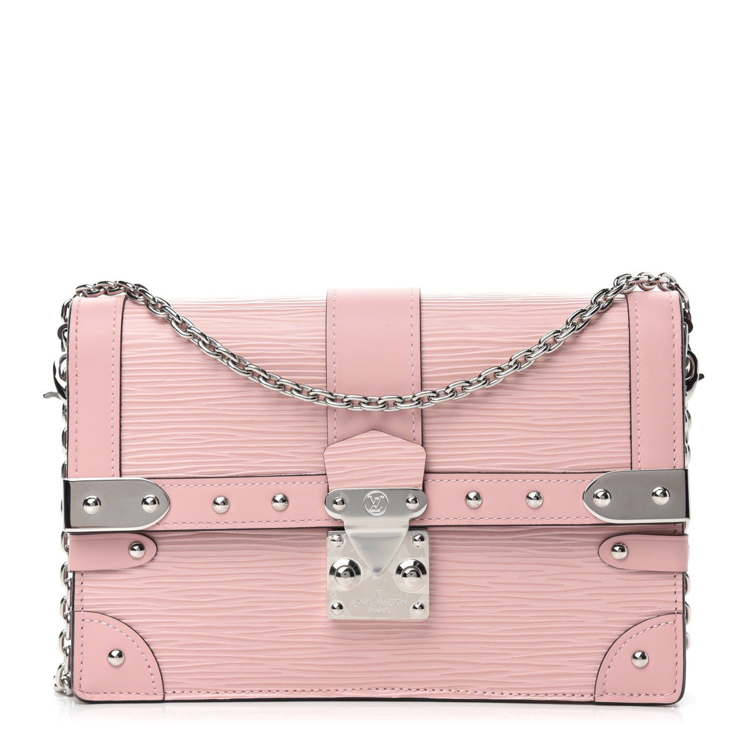 Louis Vuitton Epi Trunk Chain Wallet Rose Ballerine 1 of 10