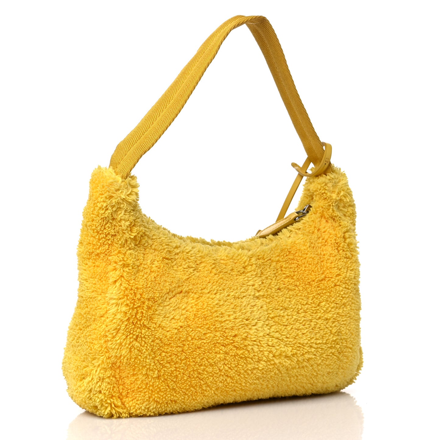 Terry Cloth Mini Re-Edition 2000 Bag Giallo Black
