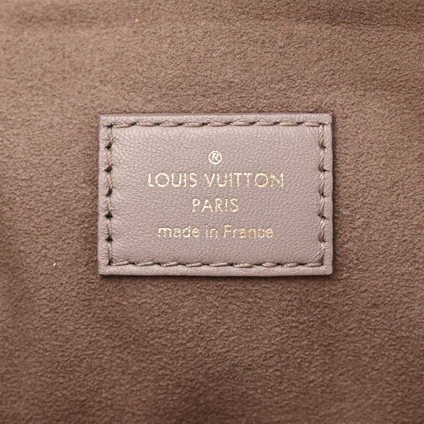 Lambskin Embossed Monogram Coussin MM Grey