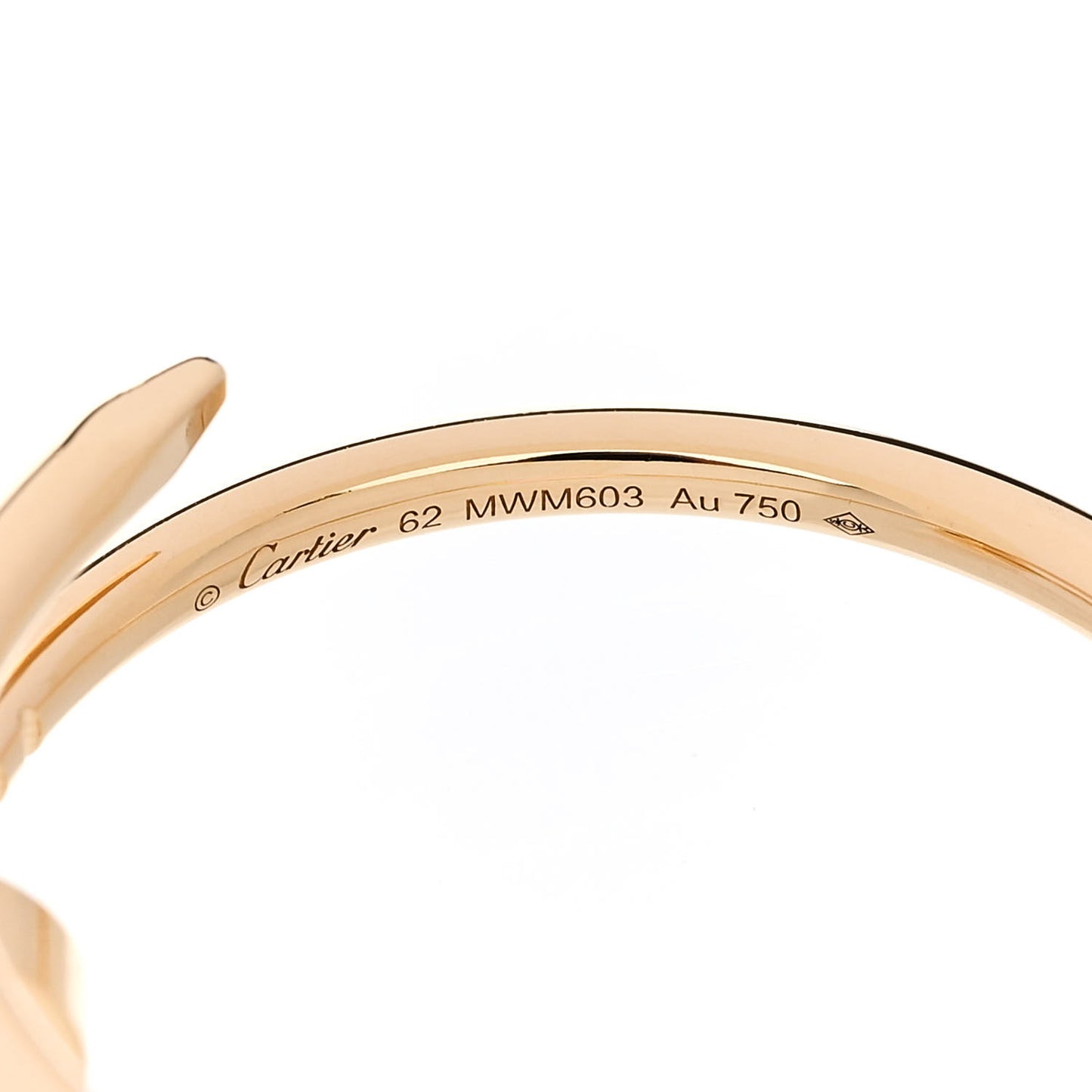 18K Yellow Gold Small Juste Un Clou Ring 62 10