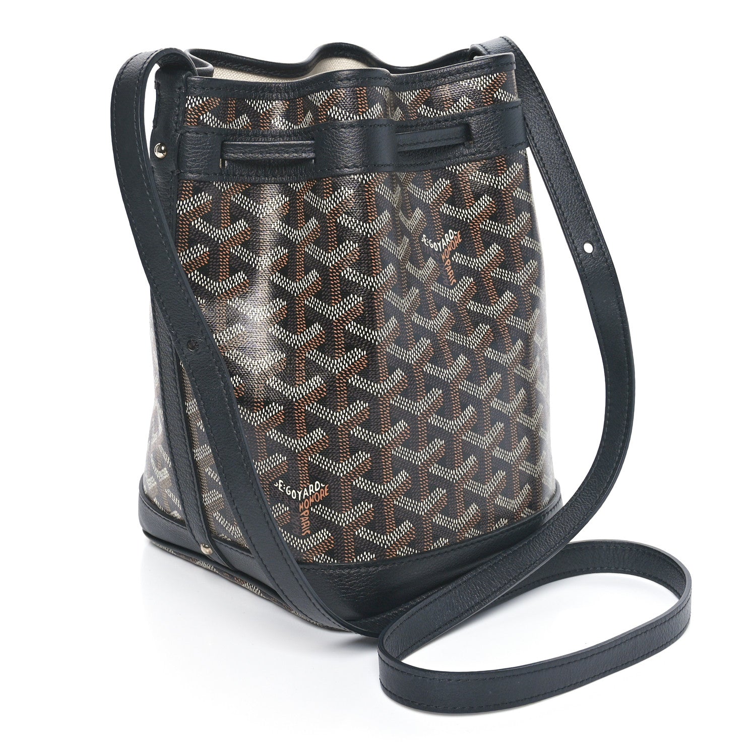 Goyard Goyardine Petit Flot Bucket Bag PM Black 3 of 9