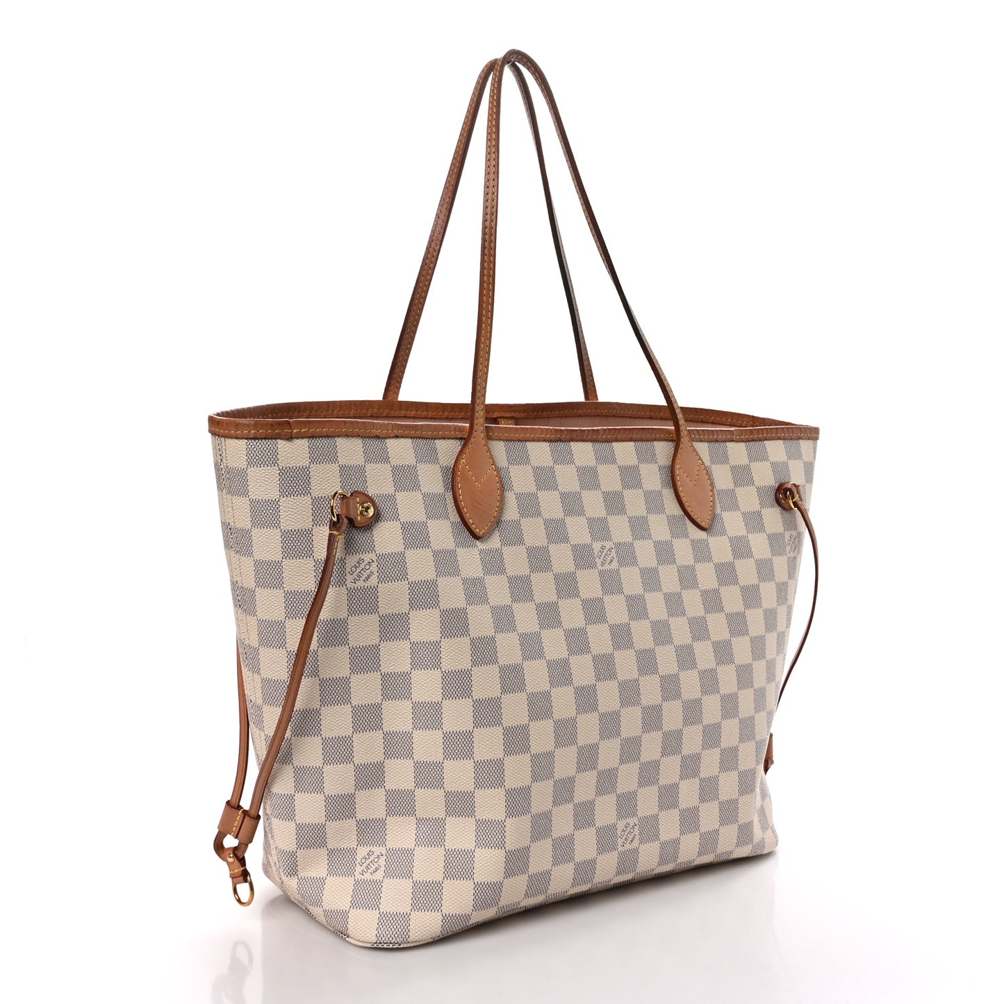 Damier Azur Neo Neverfull MM Rose Ballerine