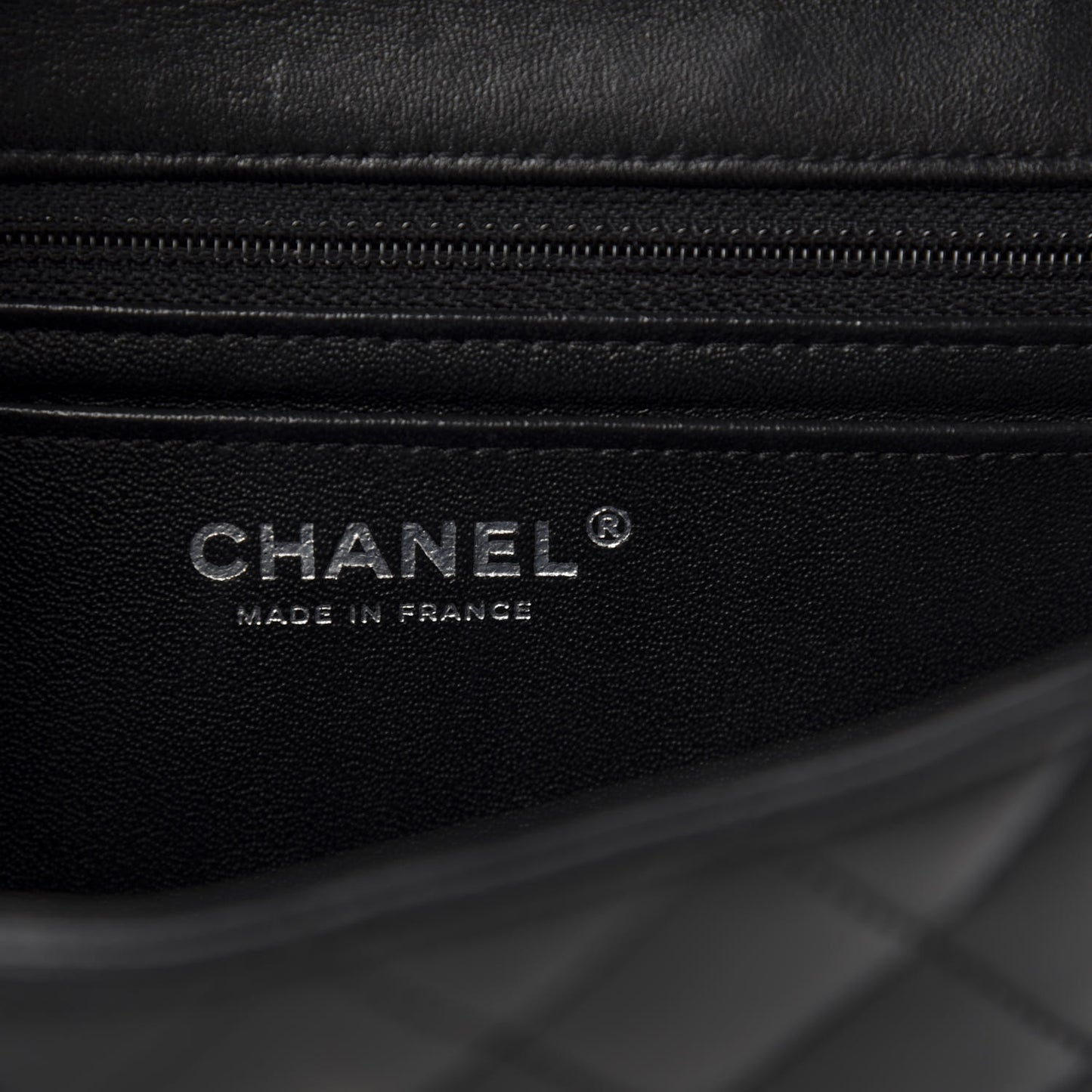 Lambskin Quilted Mini Rectangular Flap Black