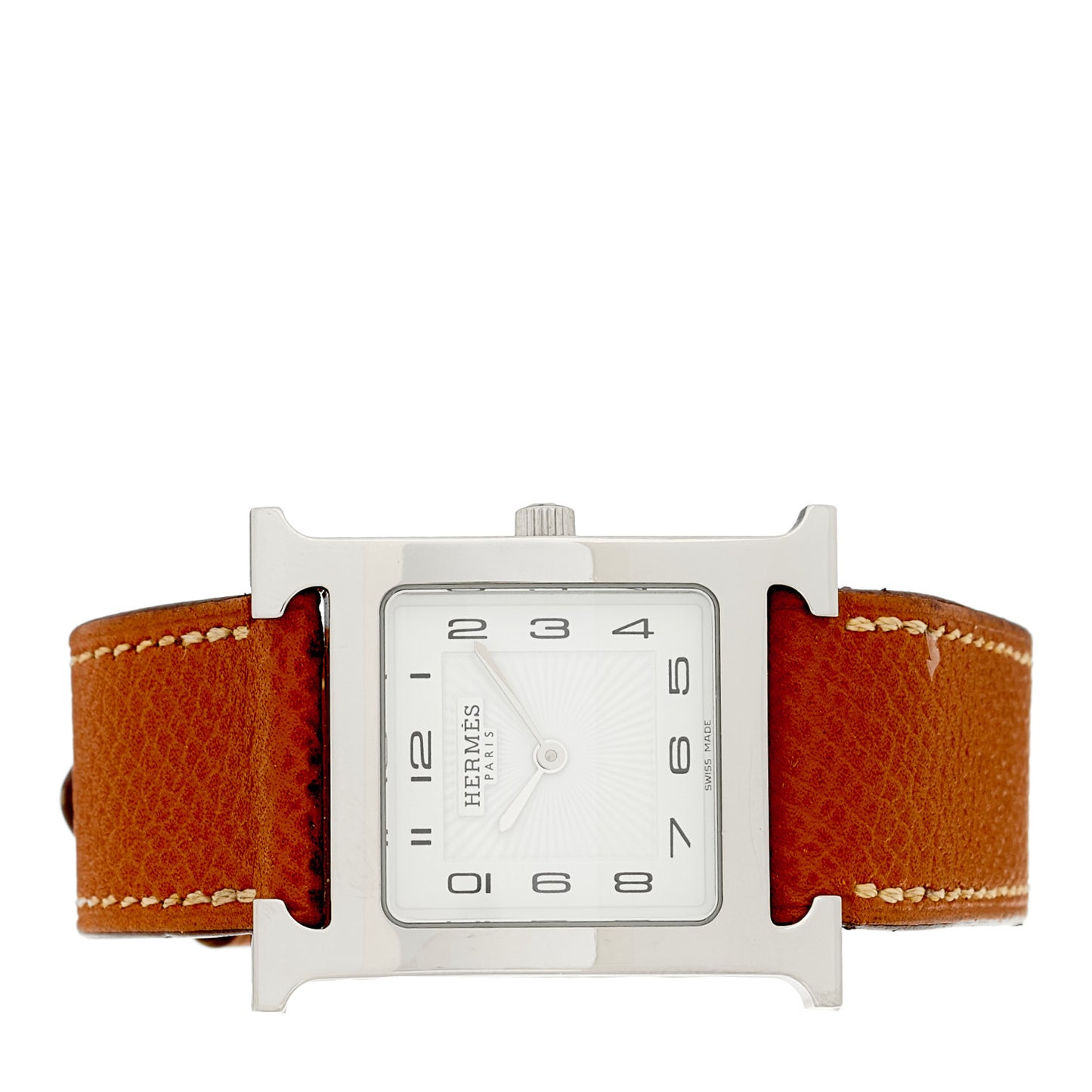 Stainless Steel Epsom 26mm Heure H Hour Quartz Watch Gold