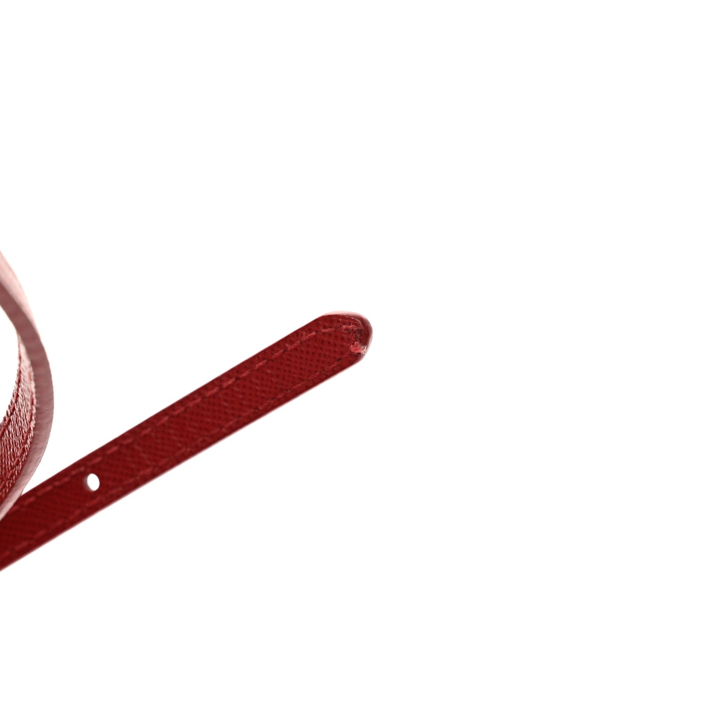 Saffiano Tessuto Nylon Mini Bucket Crossbody Bag Rosso