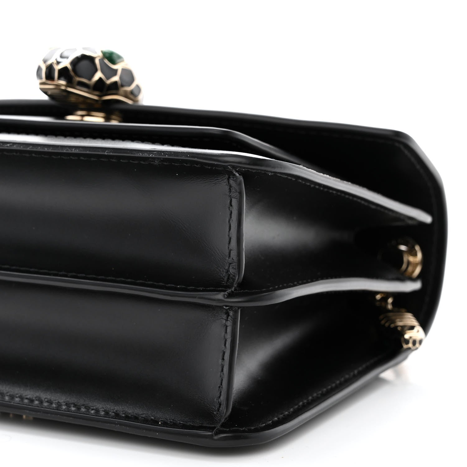 Bulgari Calfskin Serpenti Forever Crossbody Bag Black 10 of 13