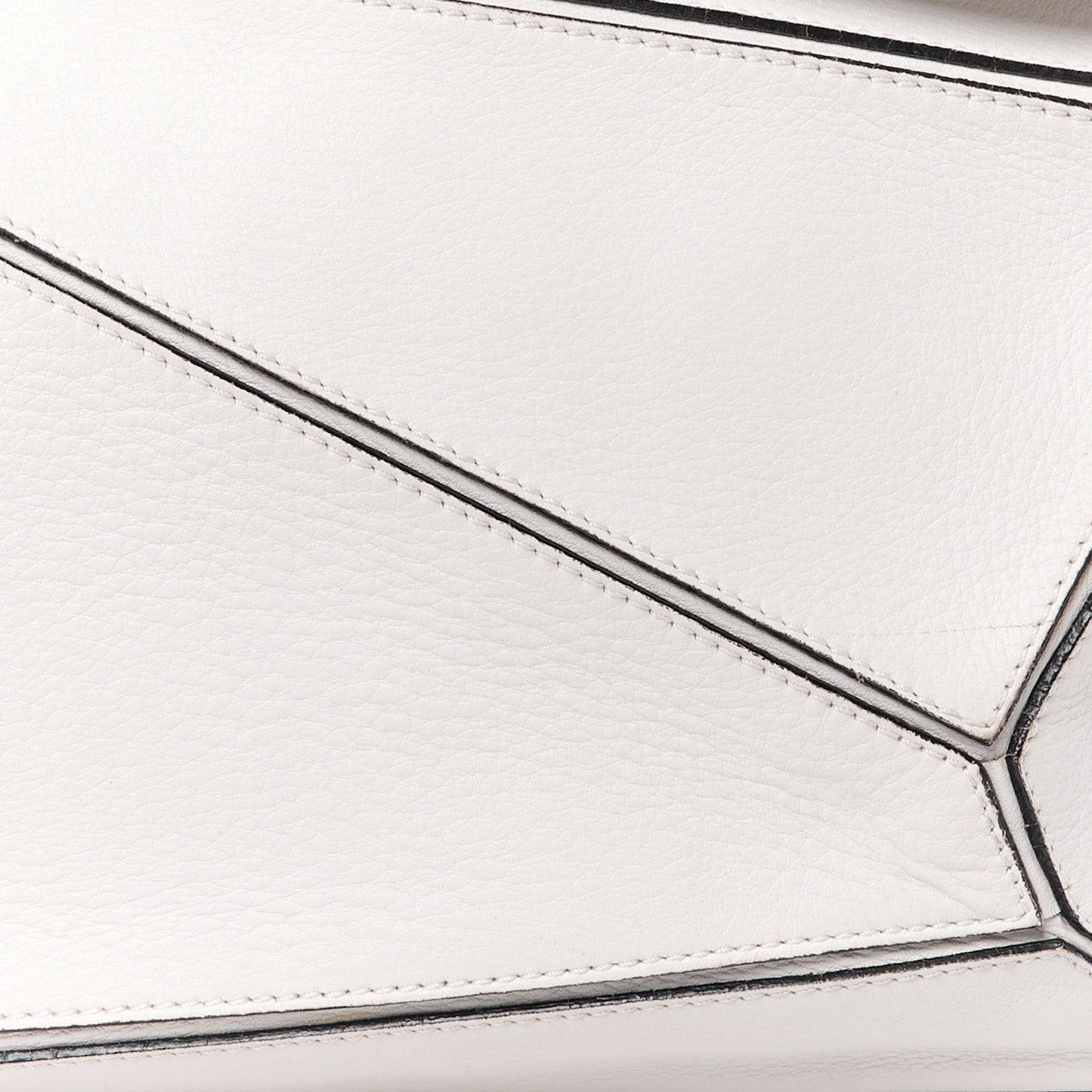 Calfskin Medium Puzzle Bag White