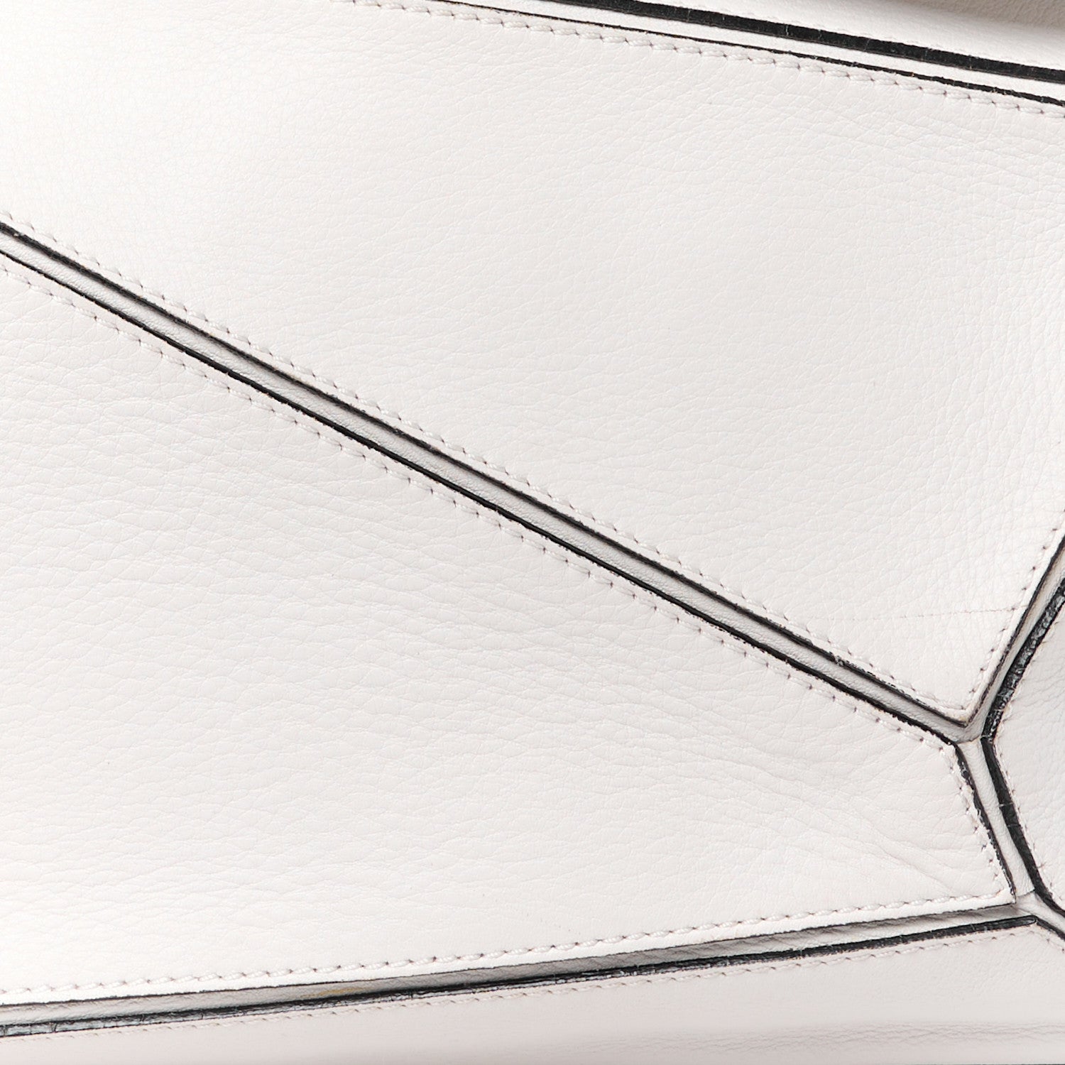 Loewe Calfskin Medium Puzzle Bag White 9 of 14