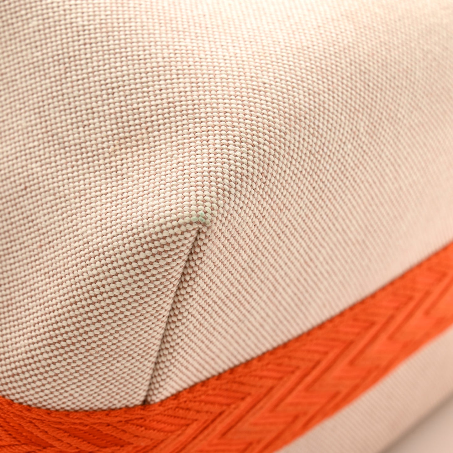 Canvas Large Bride-A-Brac Pouch Natural Orange