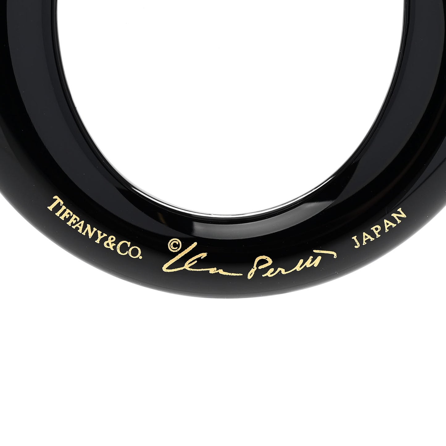 Lacquer Hardwood Elsa Peretti Sevillana Pendant Cord Necklace Black