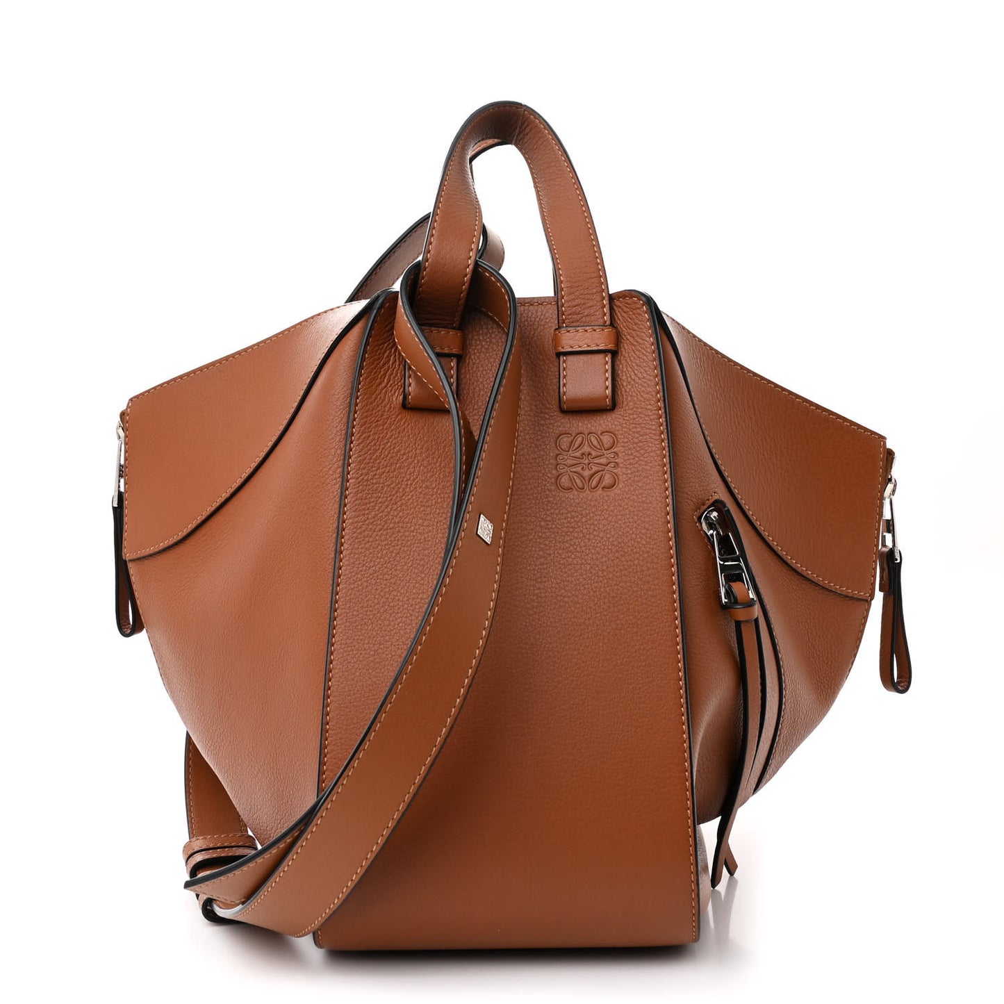 Calfskin Small Hammock Shoulder Bag Tan
