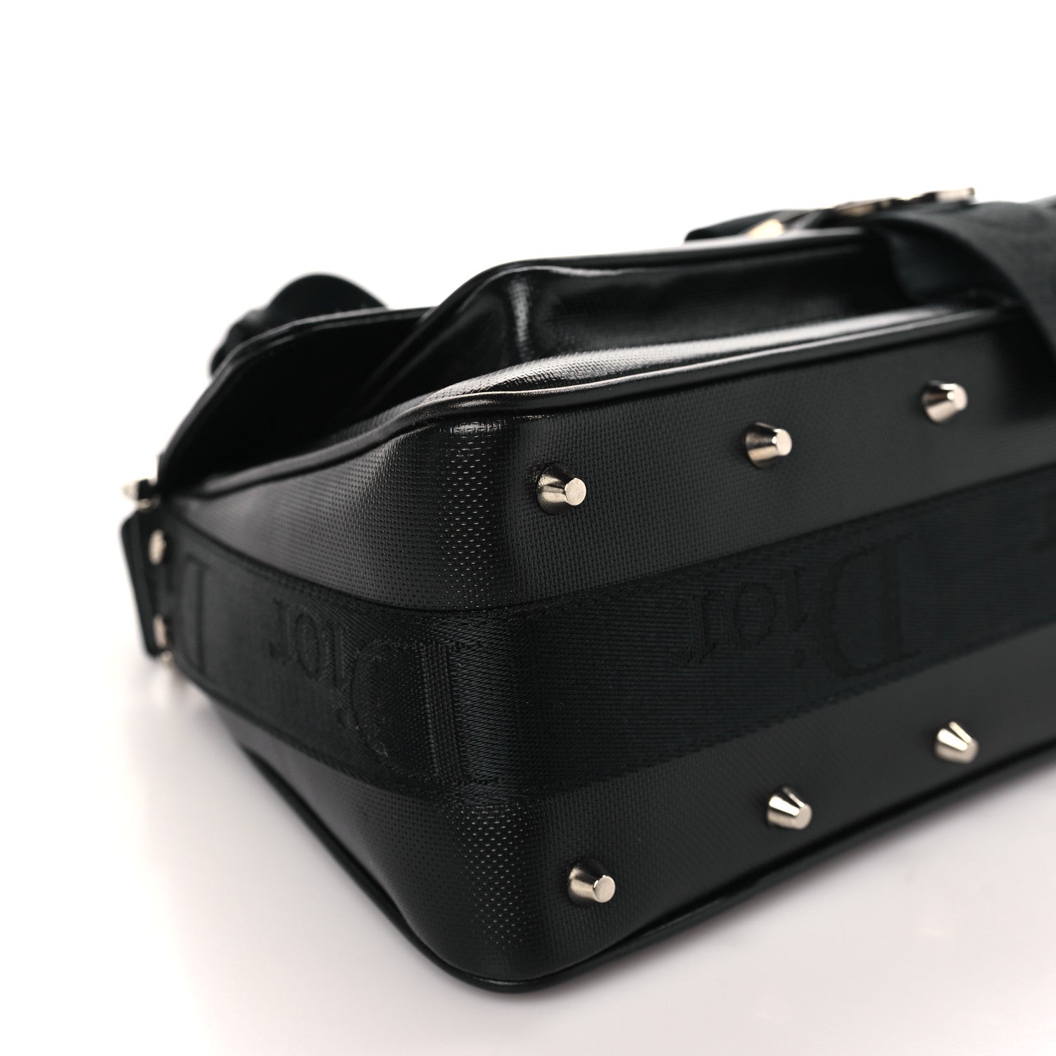 Christian Dior Coated Canvas Crystal Hardcore Bag Black 8 of 11