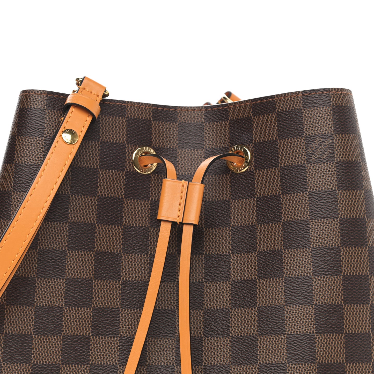 Damier Ebene Neonoe MM Safran