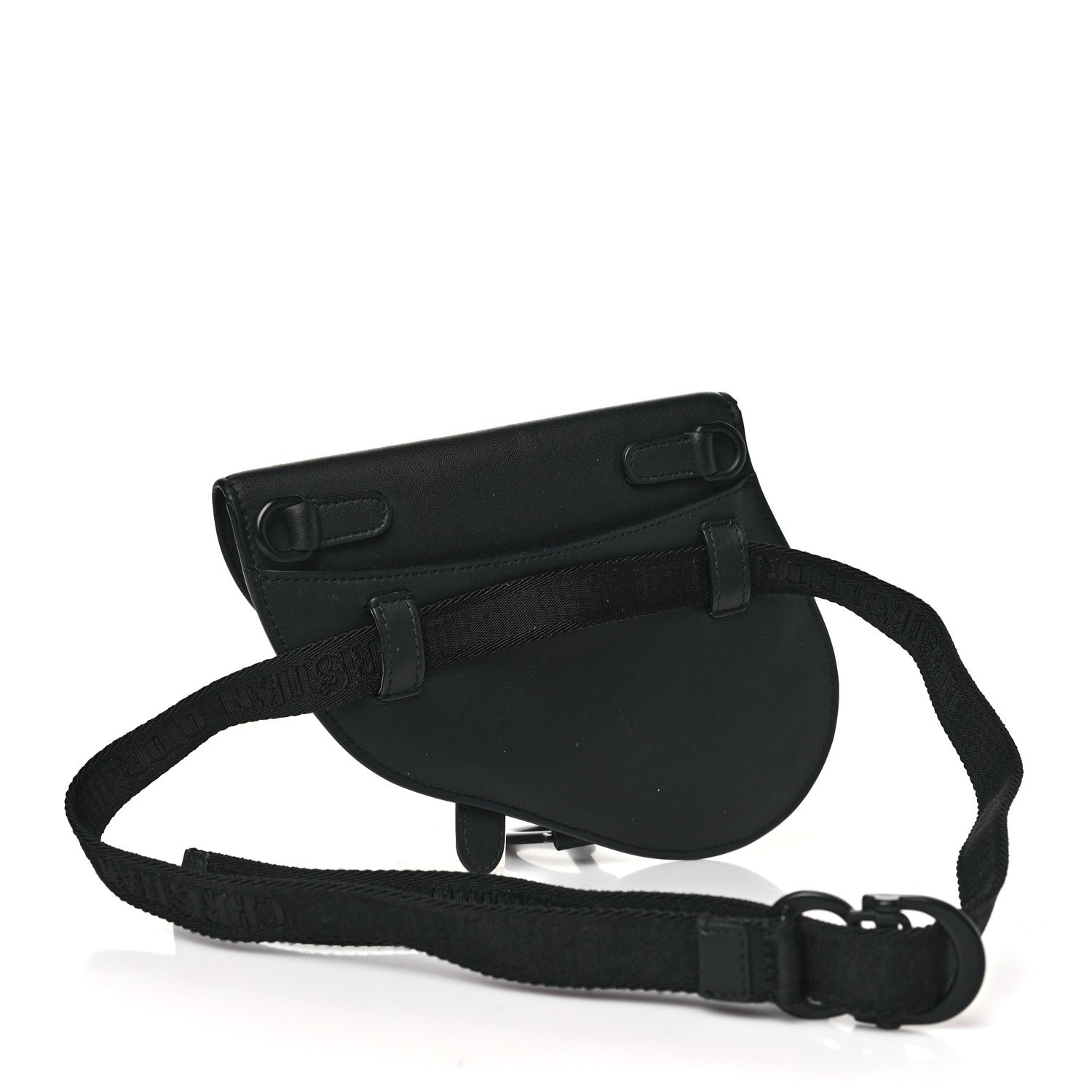 Christian Dior Ultra Matte Calfskin Saddle Belt Bag Black 3 of 9