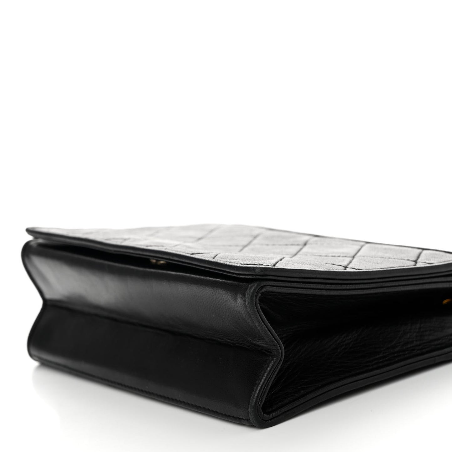 Lambskin Quilted CC Small Single Flap Black