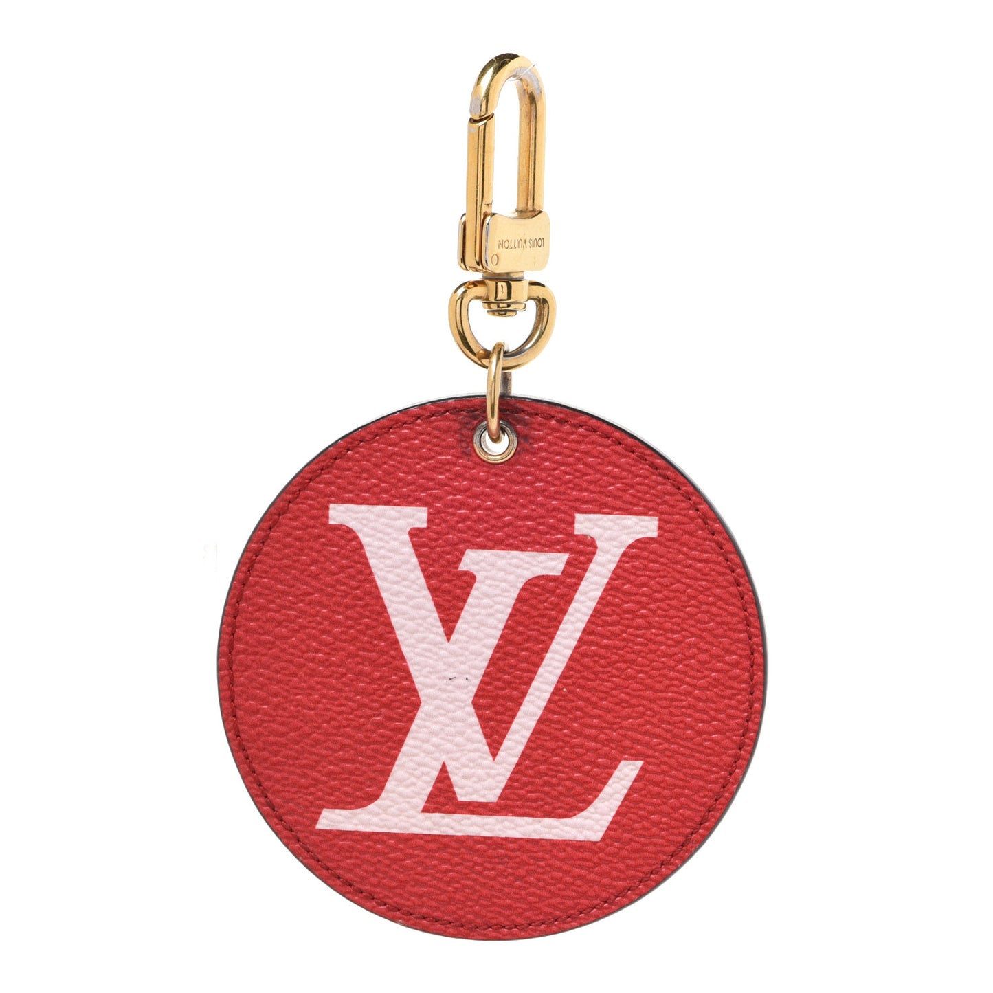 Monogram Giant Bag Charm Key Holder Rouge