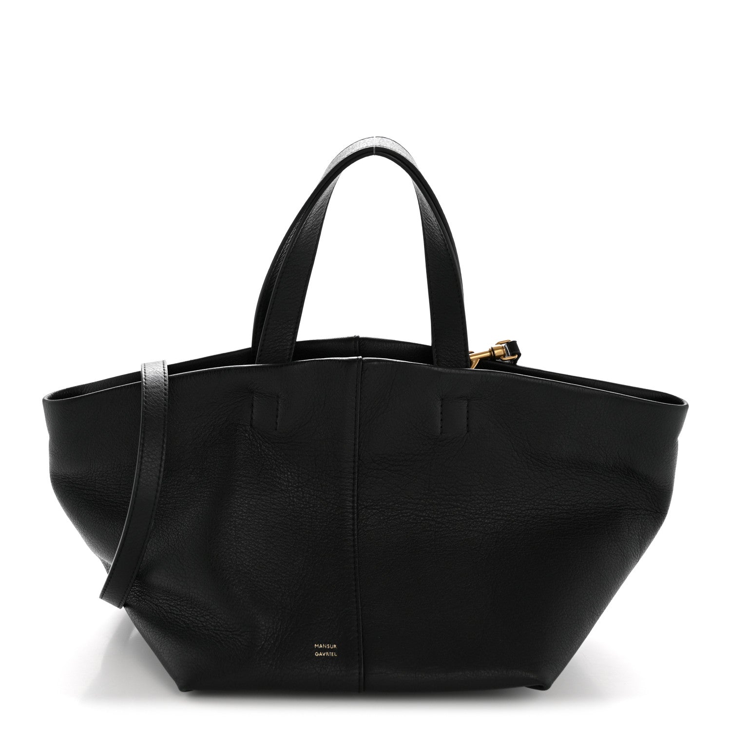 Mansur Gavriel Calfskin Mini Tulipano Bag Black 1850039 Mansur Gavriel Calfskin Mini Tulipano Bag Black 1850039