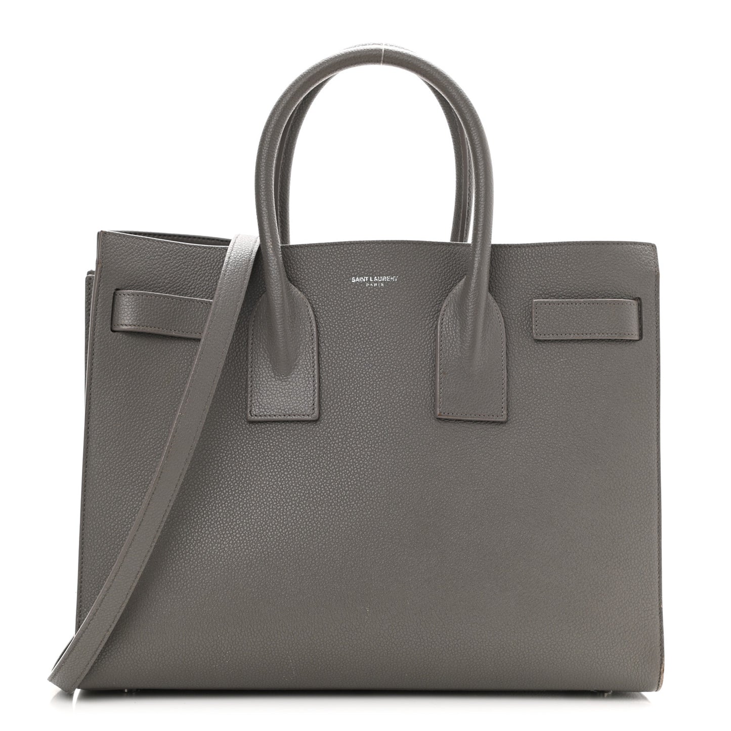 Grained Calfskin Small Sac De Jour Fog