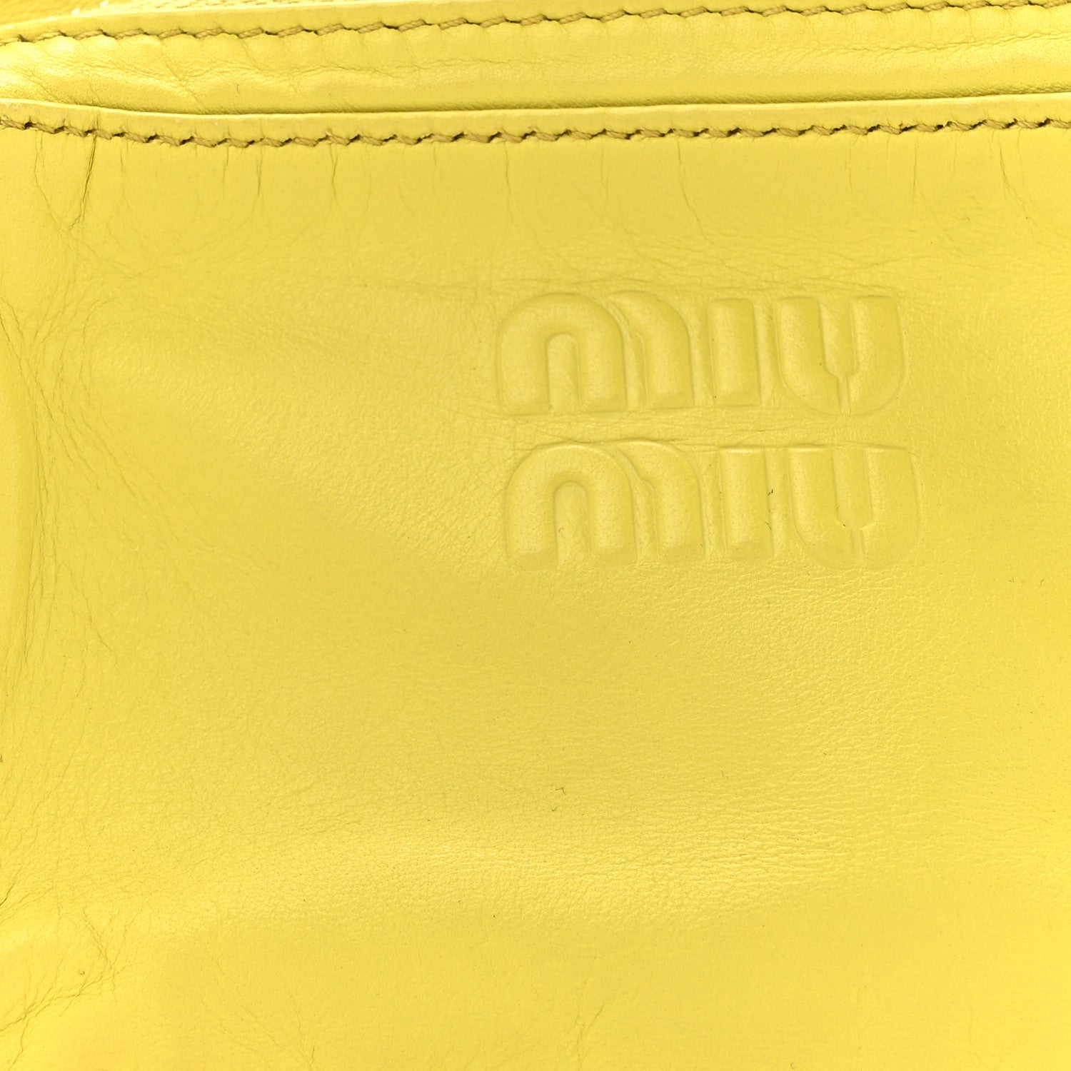 Miu Miu Nappa Pocket Bag Cedro 8 of 14