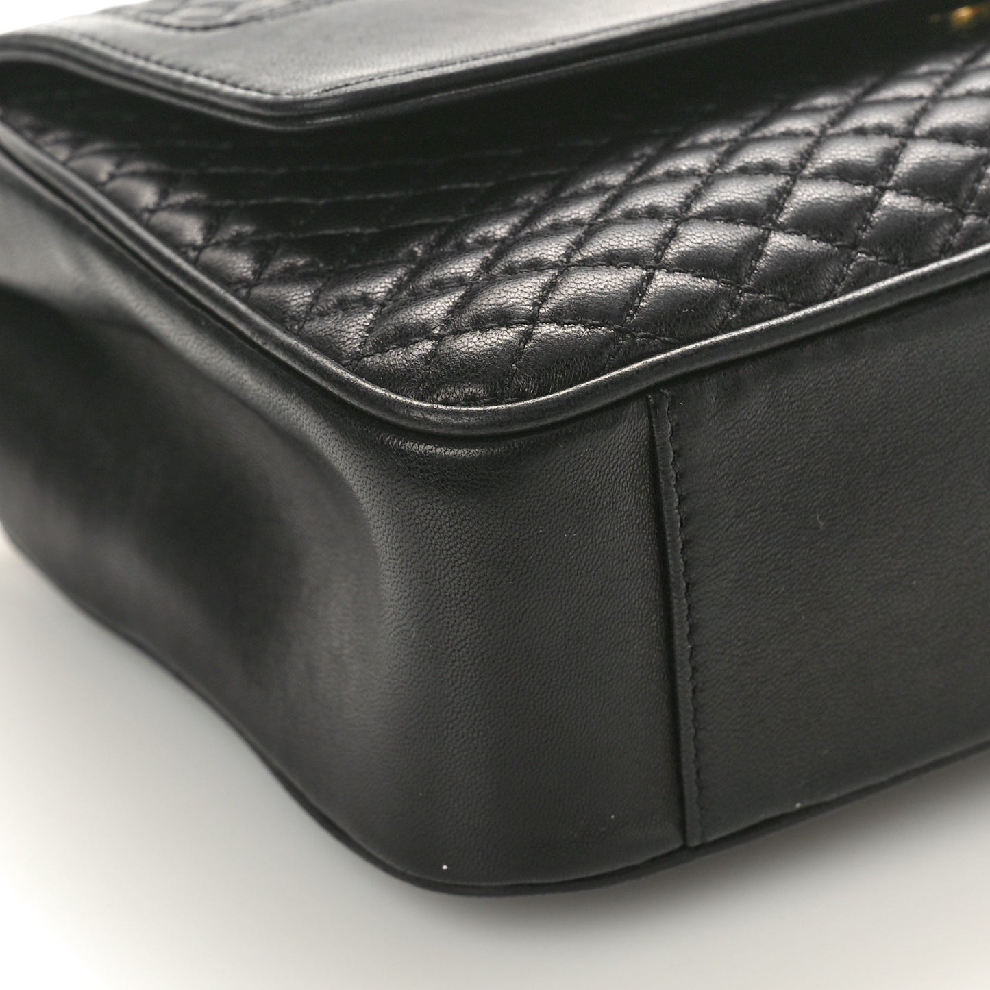 Lambskin Quilted Victoire Shoulder Bag Black