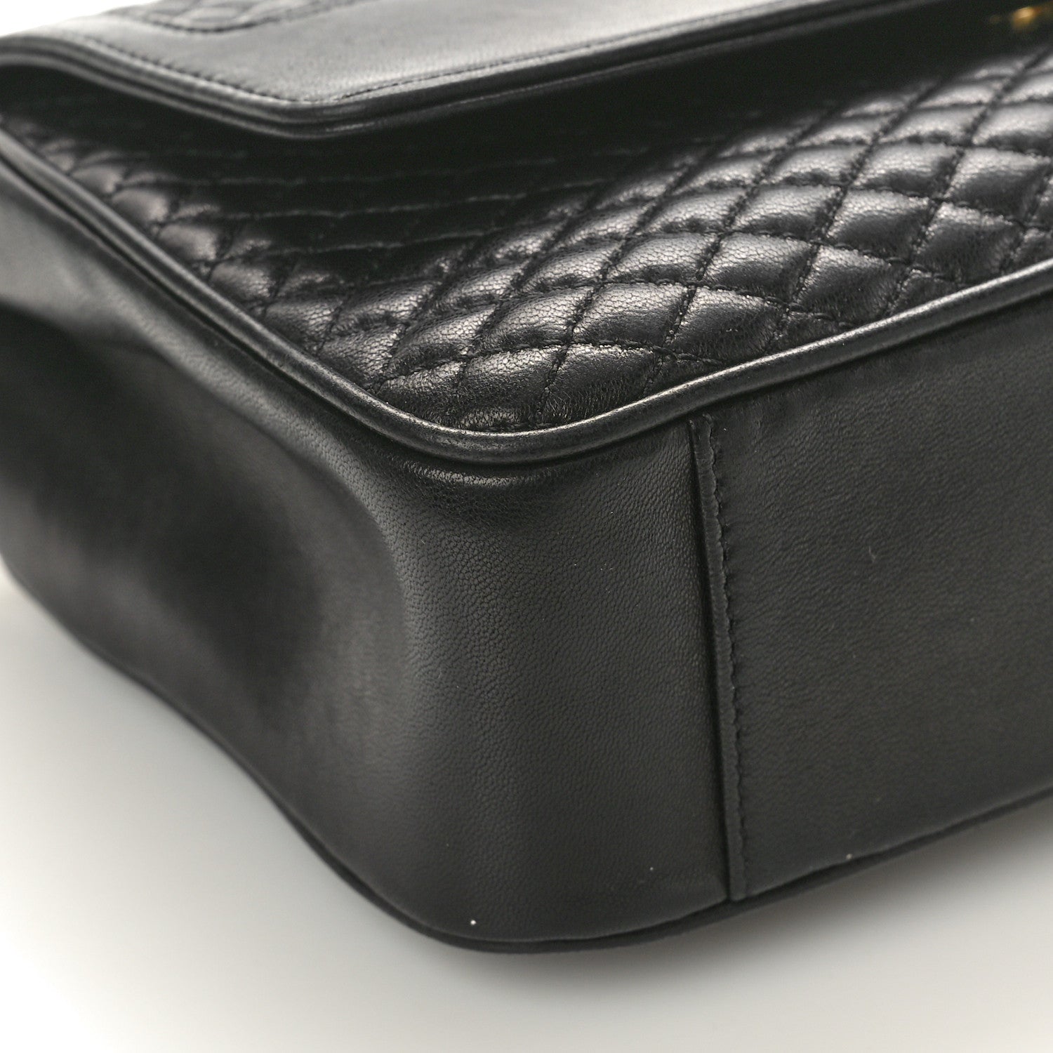 Saint Laurent Lambskin Quilted Victoire Shoulder Bag Black 9 of 10