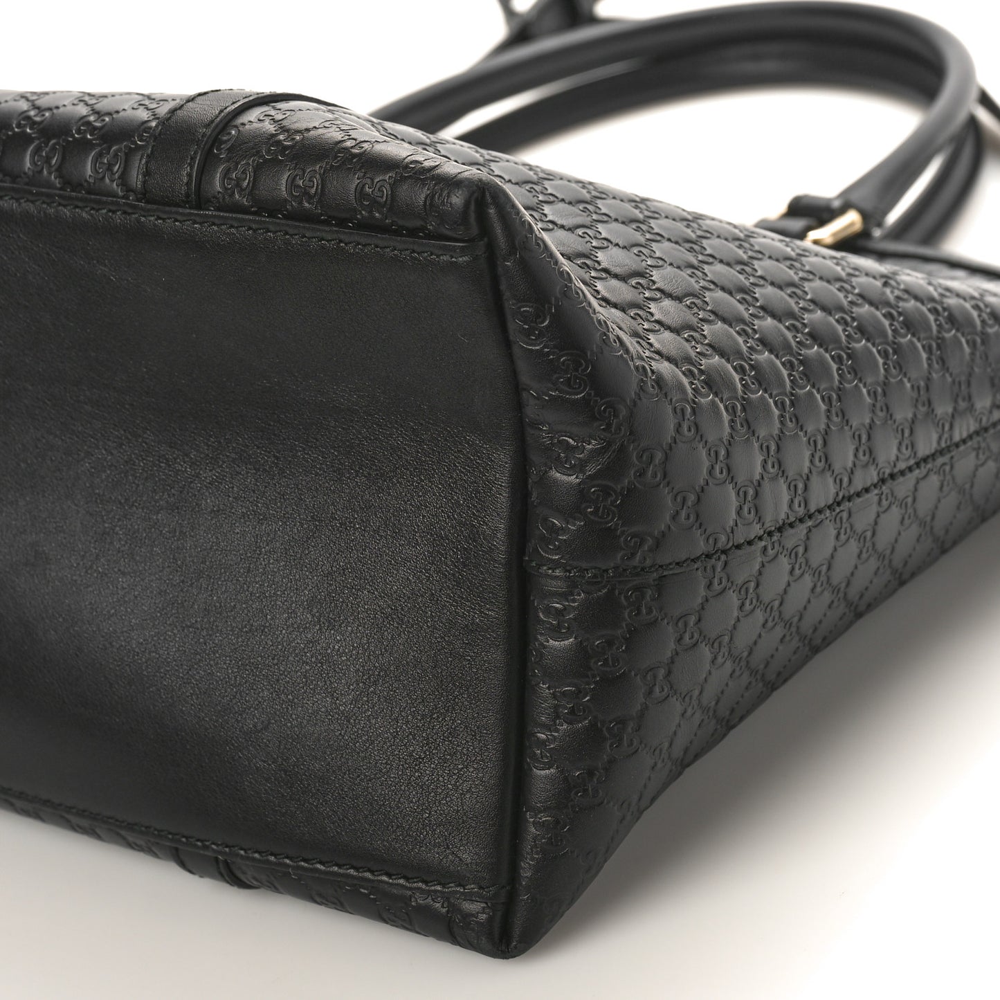 Soft Microguccissima Dome Satchel Black